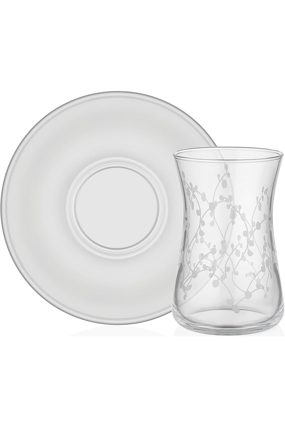 STOREMAX nffashopm Sakura 110 ml 4 Parça 2 Kişilik Cam Çay Takımı 9-01110466 storestarx 1051353