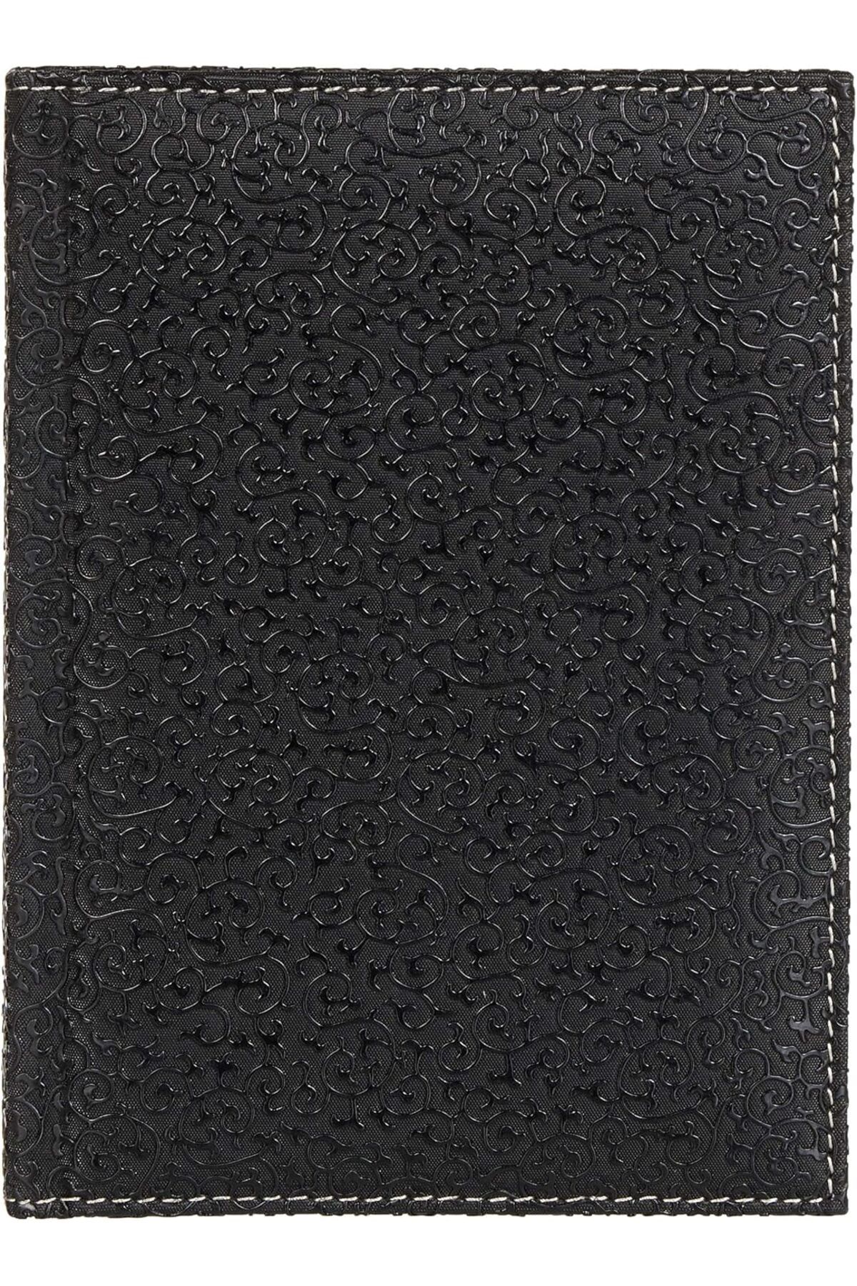STOREMAX nffashopm 4812 Defter 14x20 Cm. Kareli 160 Yapraklı Suni Deri Hilton Desen Kapaklı Siyah, Siyah