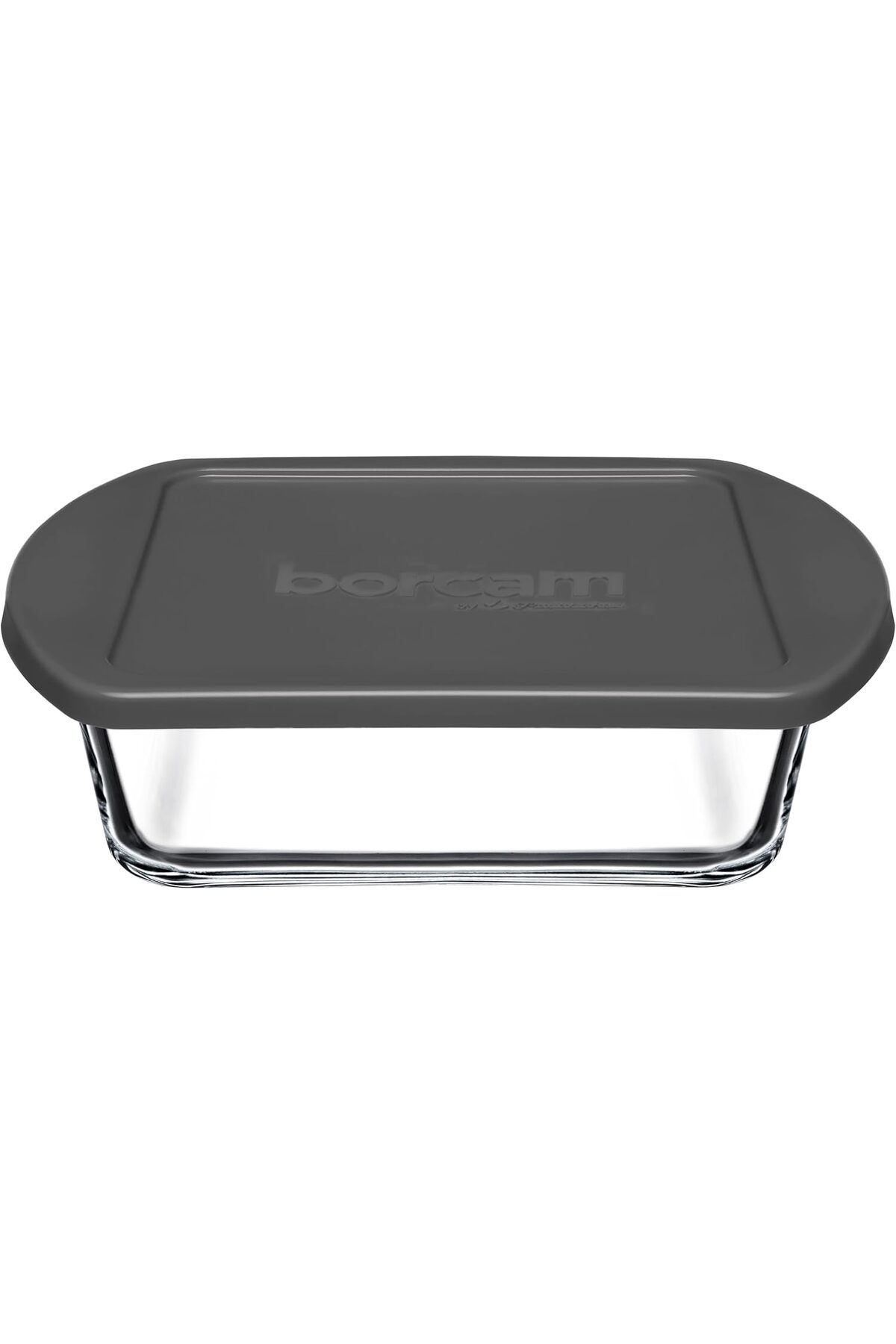 STOREMAX nffashopm Borcam, Fırın Tepsileri, 1080 T A 000-Şeffaf Borcam, Gri Plastik Kapak storestarx 10513