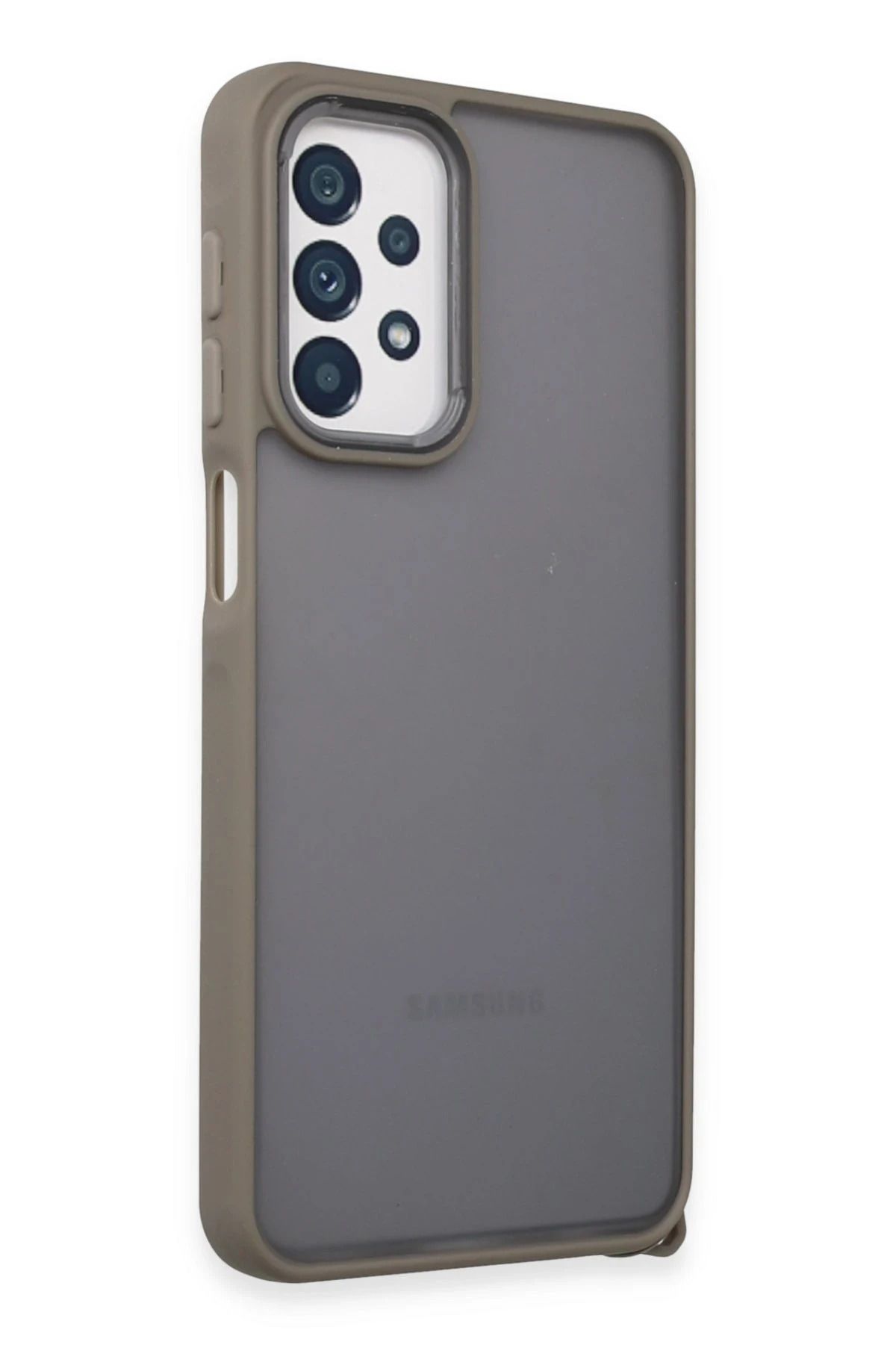 NewFace Samsung Galaxy A23 4G Kılıf Elegant Kapak - Titan Gri JOJUA