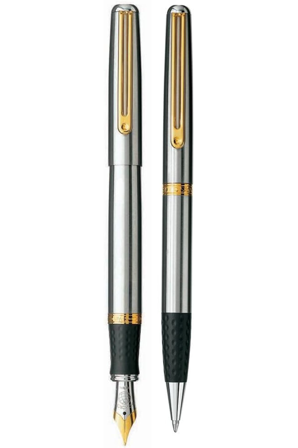 STOREMAX nffashopm Wall Street Serisi Elegance Steel Gold Dolma Kalem + Tükenmez Kalem storestarx 1051353