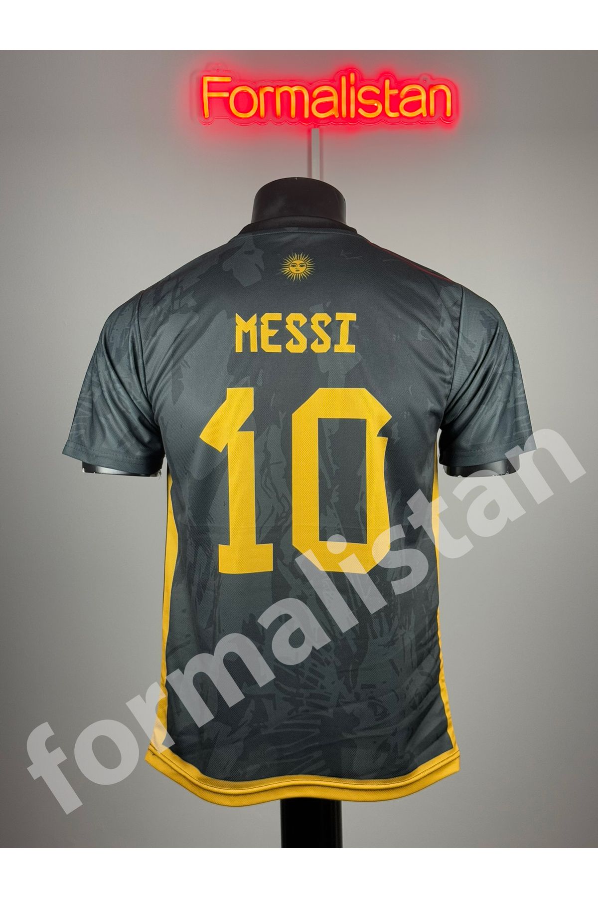 Quaxram Arjantin Mêssi Futbol Forması - Siyah