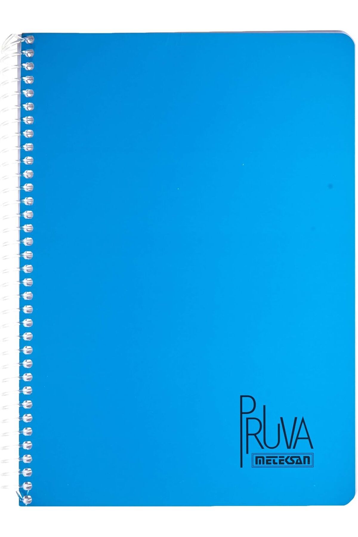 STOREMAX nffashopm Pruva A4 Pet Spiralli Karton Kapaklı Defter 144 Yaprak - Çizgili - Mavi storestarx 10513