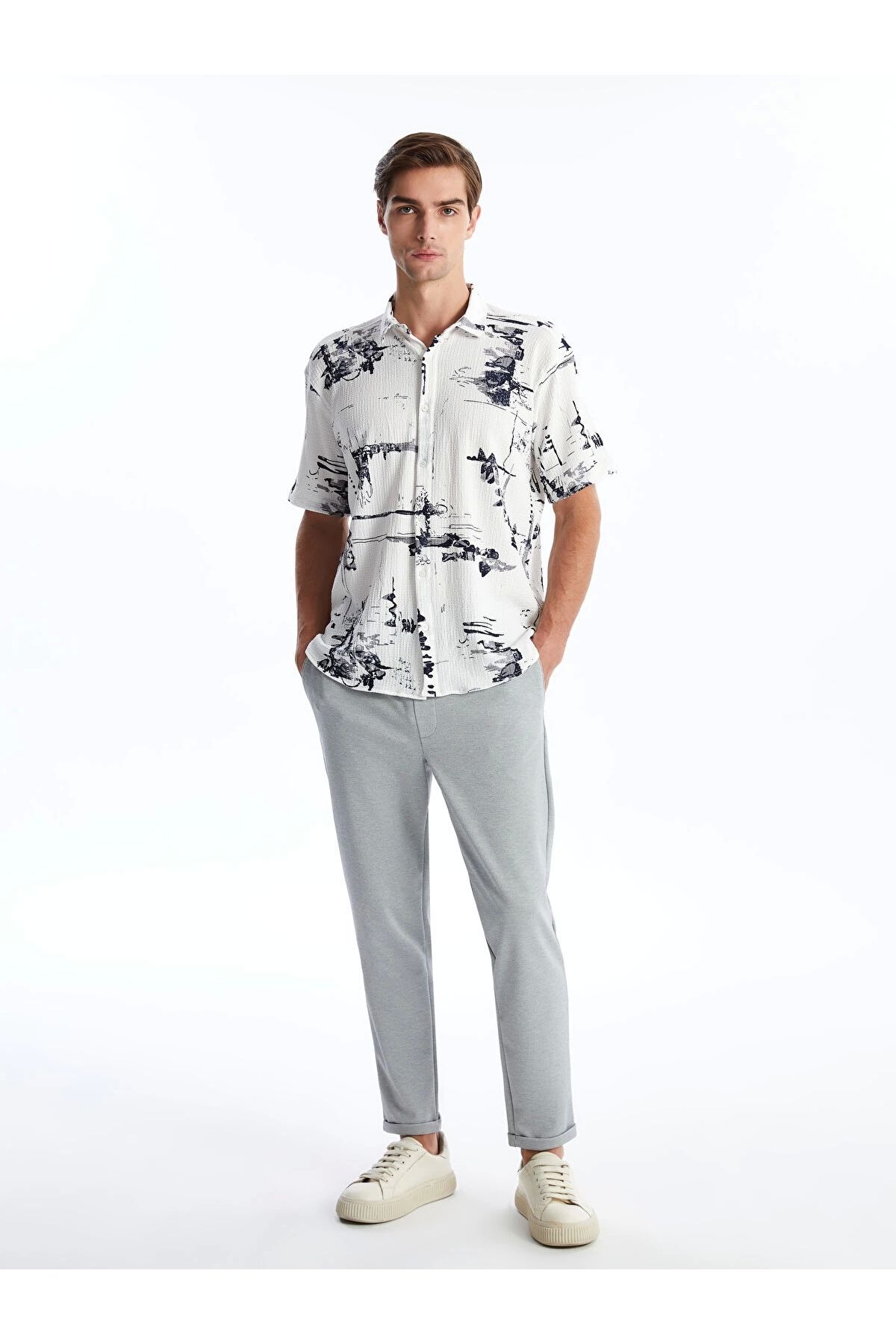 LC Waikiki LCW Vision Gri Slim Fit Erkek Pantolon