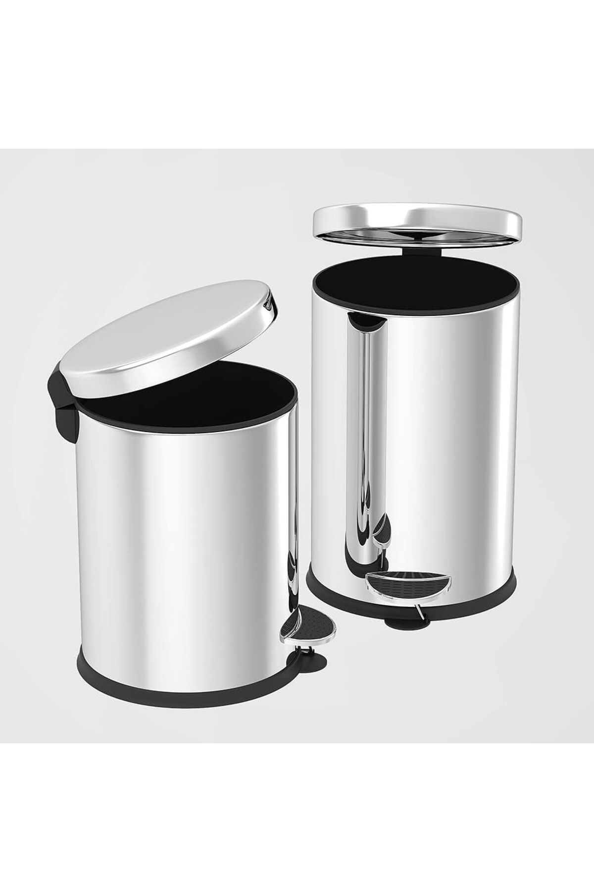 STOREMAX nffashopm Pedallı Çöp Kovası 3 LT Krom (NV1001) storestarx 1051353