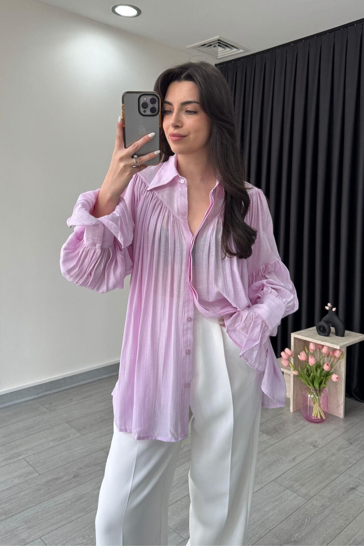 ECEMİ Kathy Lila Şifon Gömlek