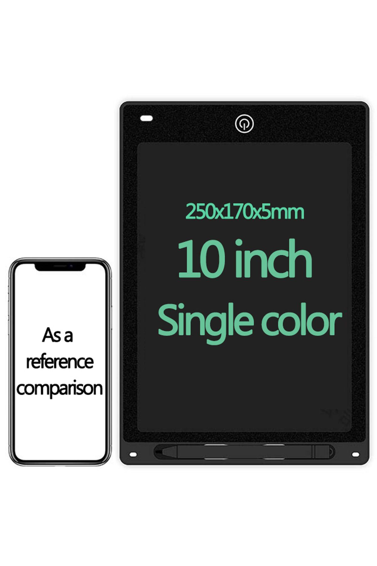 Shuzi 10 Inc Büyük Boy Dijital Lcd Ekran Kalemli Çocuk Yazı Çizim Writing Grafik Not Yazma Eğitim Tableti