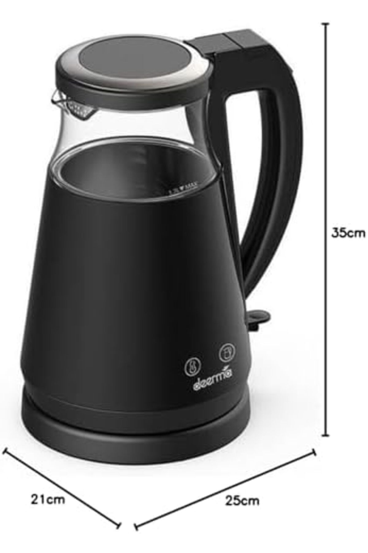 salesalbutik Sh90W 1,7Lt Dijital Isı Uyumlu  Ayarlı Cam Kettle & Su Isıtıcı