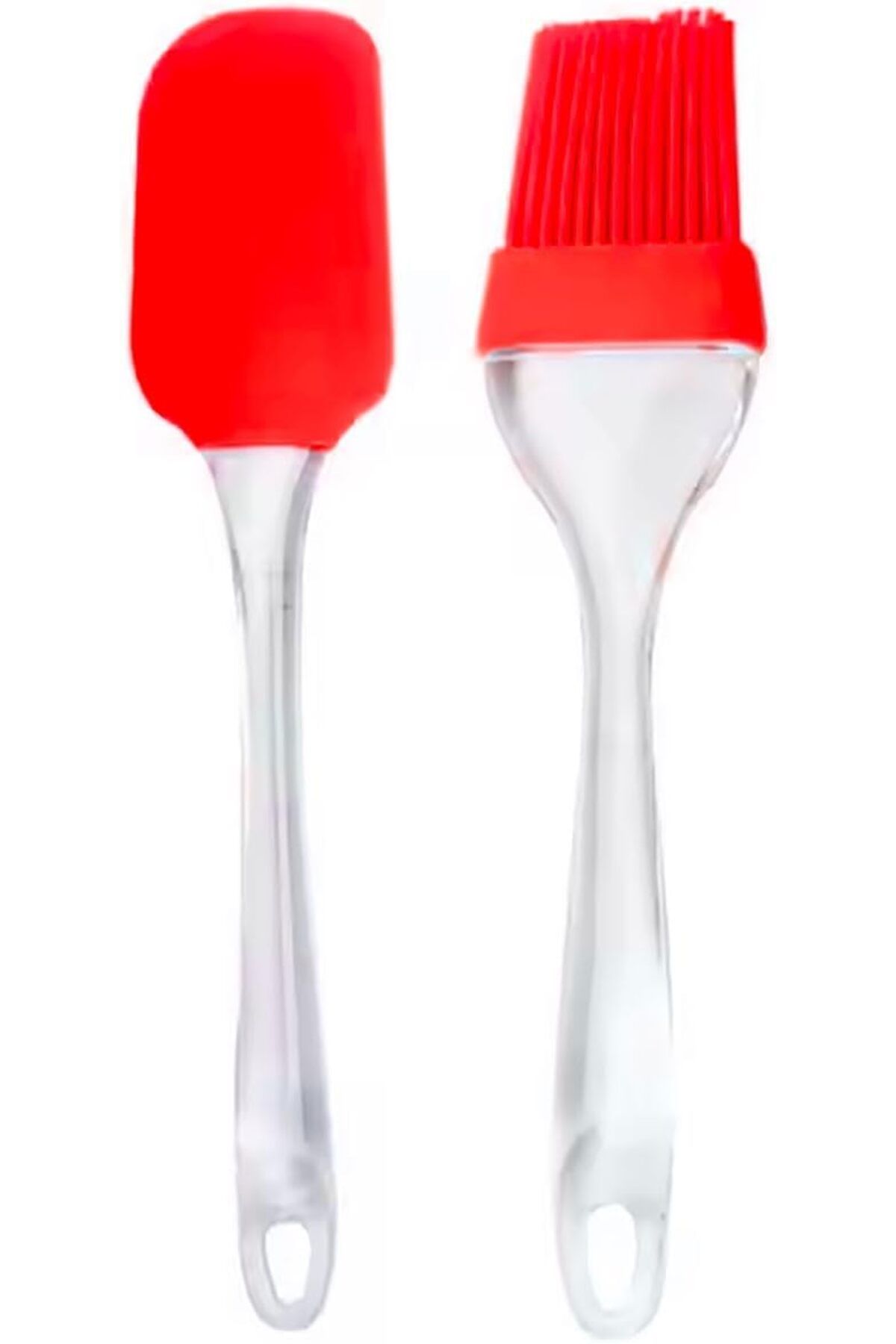 STOREMAX sellbuystore Silikon Spatula ve Fırça Seti, 2 Parça (Kırmızı) 1053513