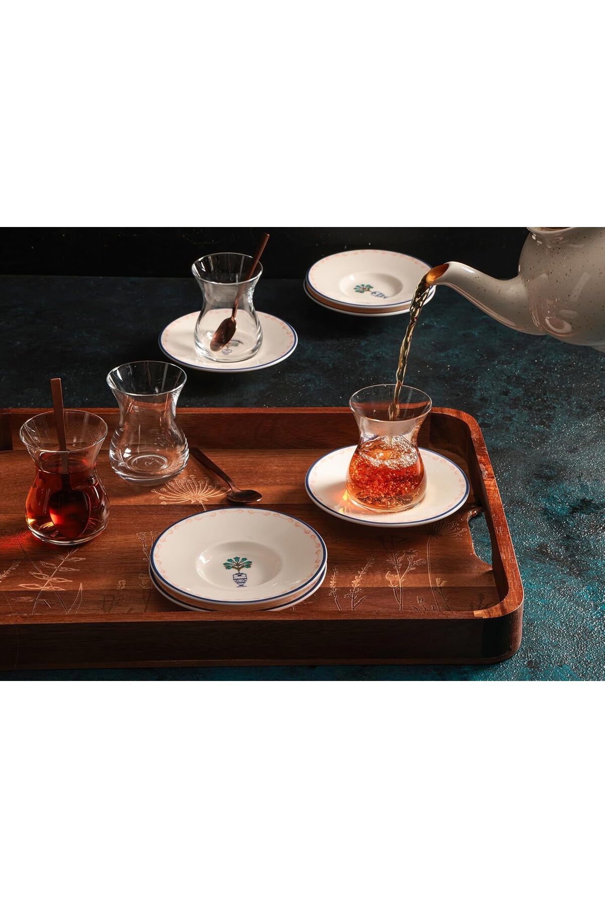 STOREMAX nffashopm Vaso Piccolo 12 Parça 6 Kişilik Çay Takımı storestarx 1051353