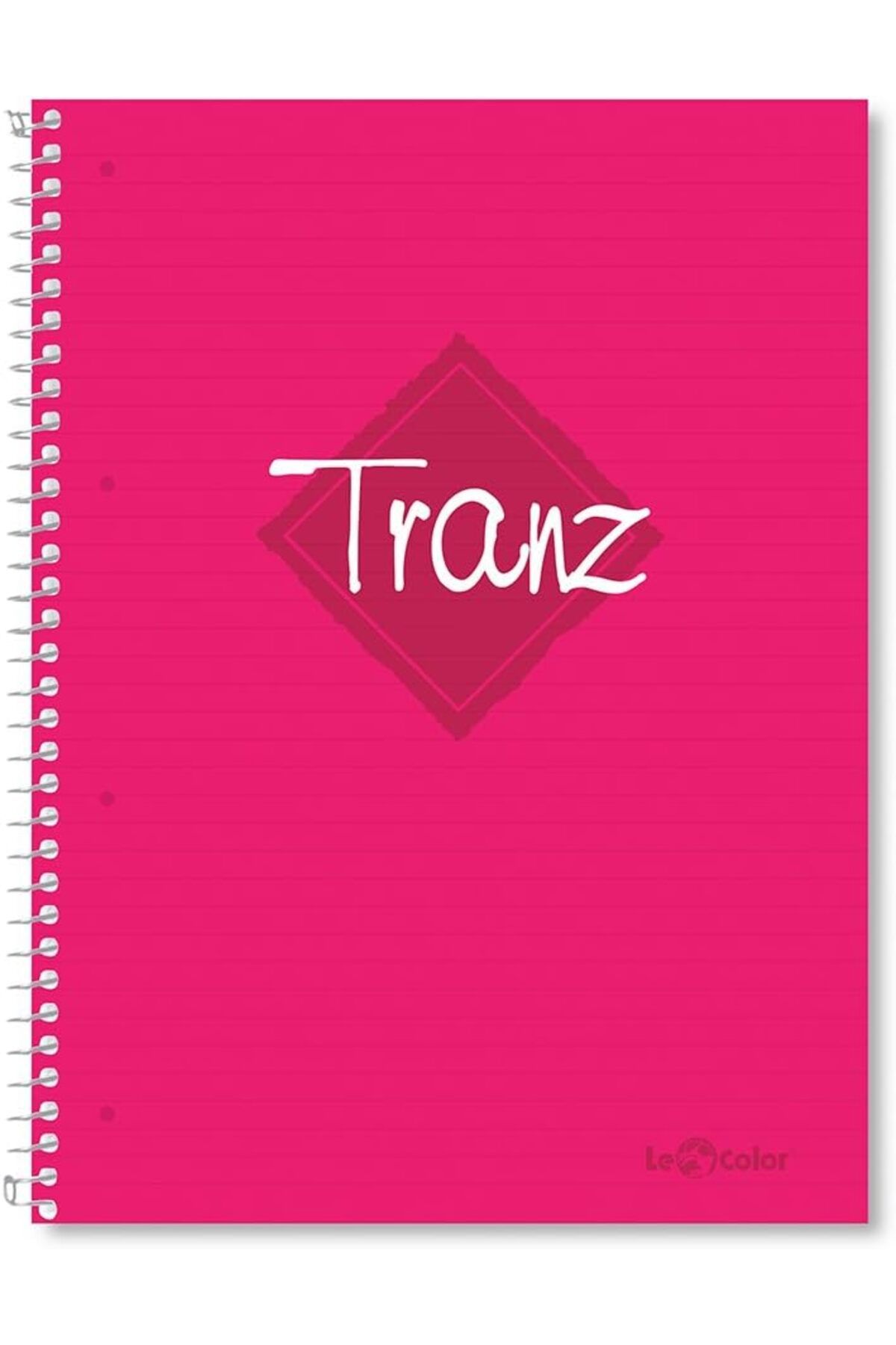 STOREMAX nffashopm Color 2012095/1 Tranz PP Kapak, 1.hamur kağıt Spiralli defter, Pembe storestarx 1051353