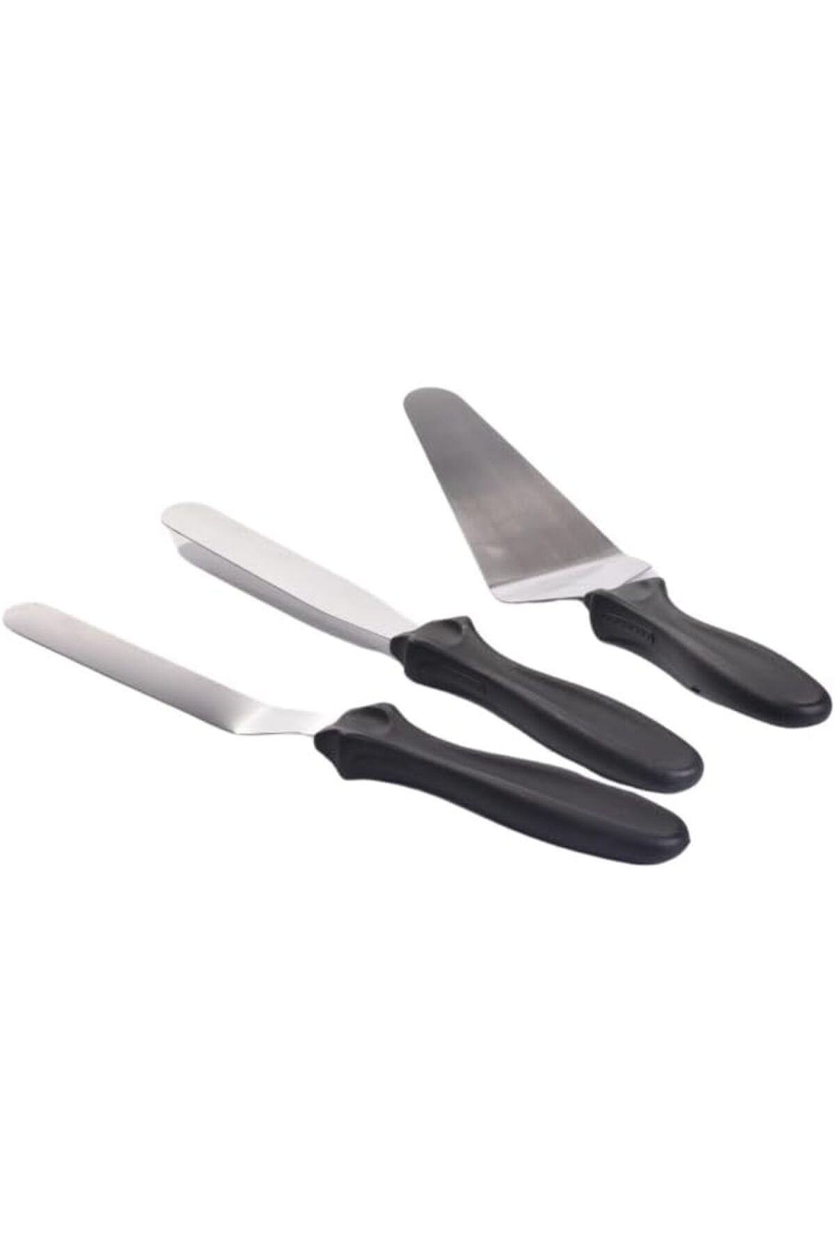 STOREMAX nffashopm Paslanmaz Çelik Kaymaz Saplı 3'lü Spatula Seti storestarx 1051353