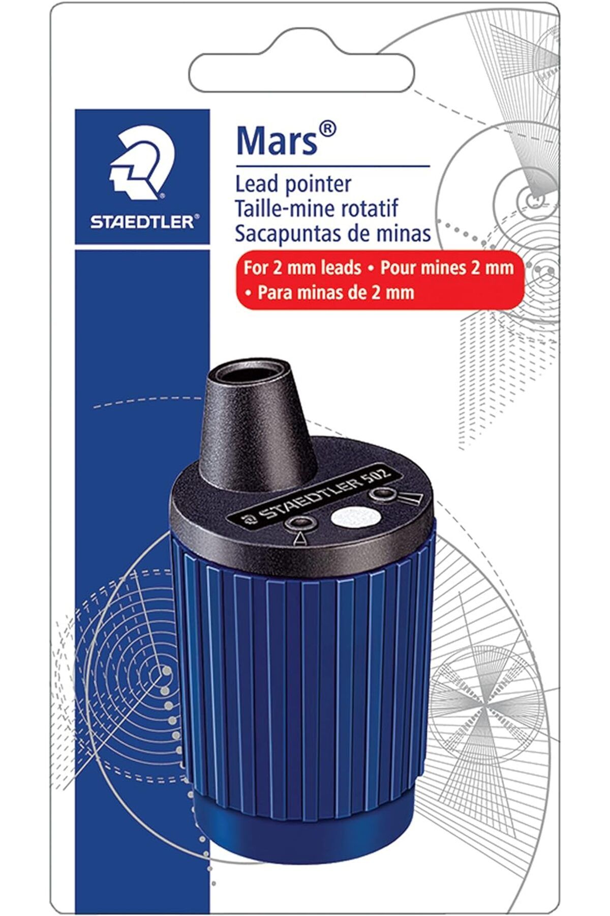 STOREMAX nffashopm 502 BK A6 Mars döner mekanizmalı uç açma aparatı ve kutusu, 2 mm uçlar için, 502BKA