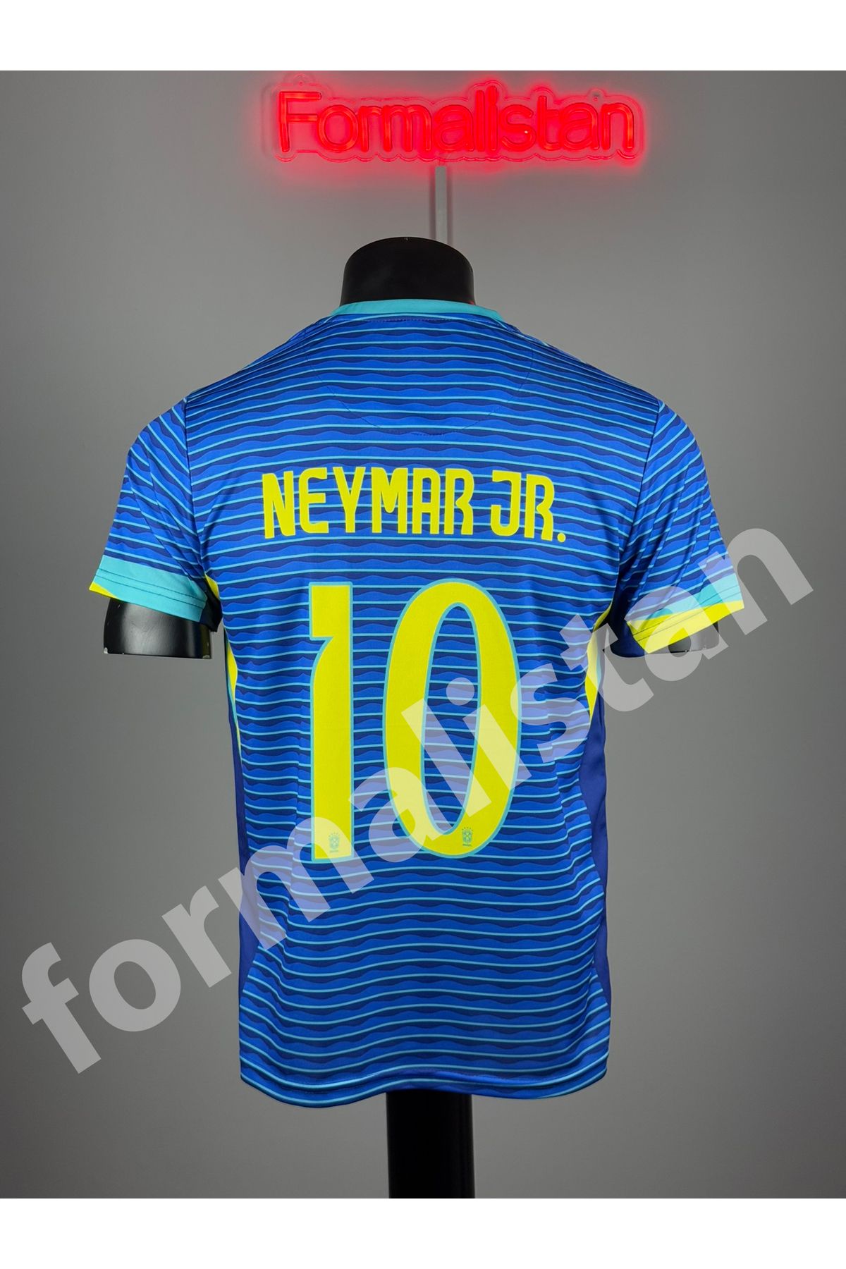 Quaxram Brezilya Neymar JR Milli Takım Futbol Forması - Mavi