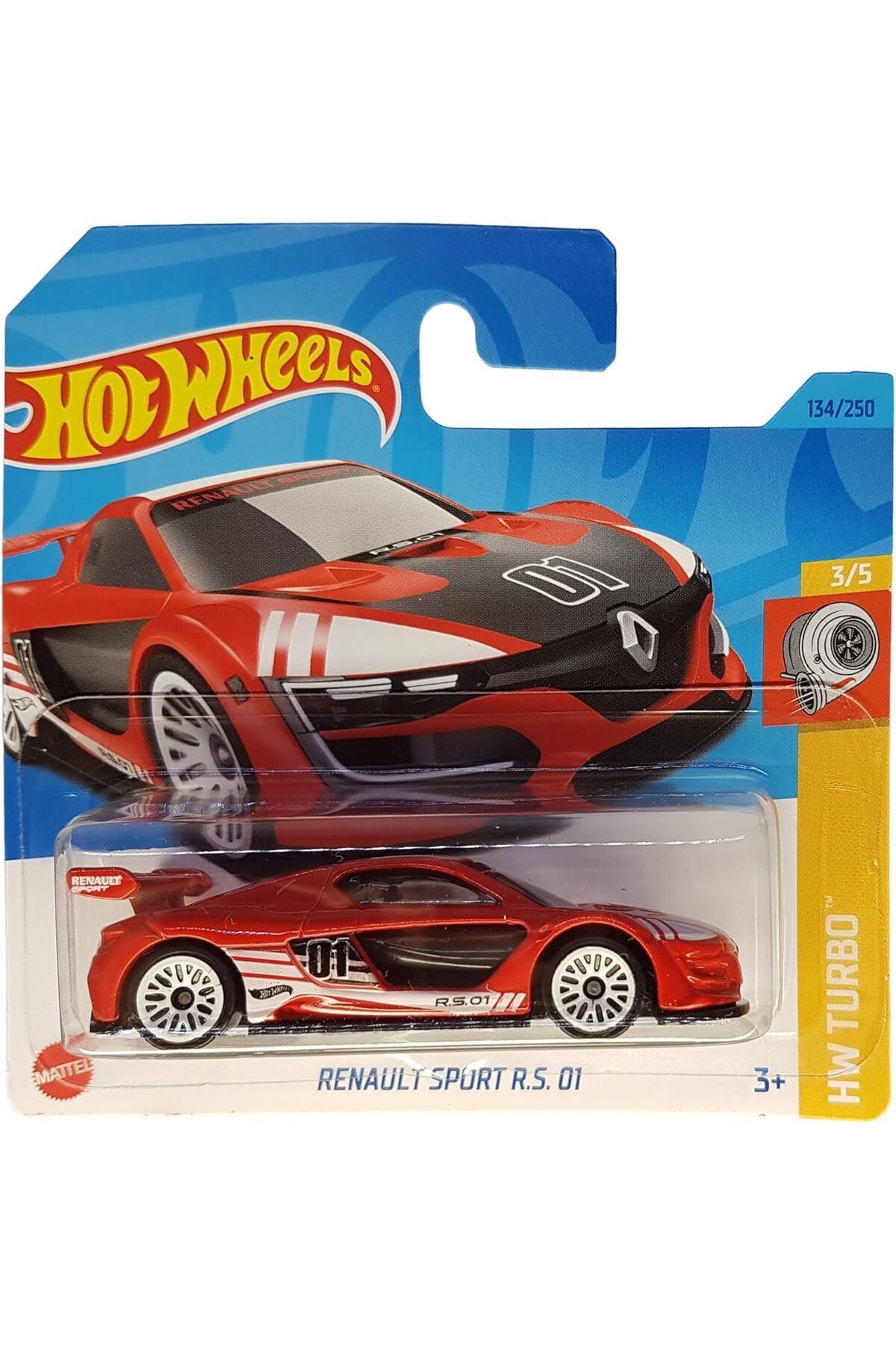 STOREMAX nffashopm Wheels - Renault Sport R.S. 01 - HW Turbo 3/5 - HKJ38 - Short Card - kırmızı - Mattel 2