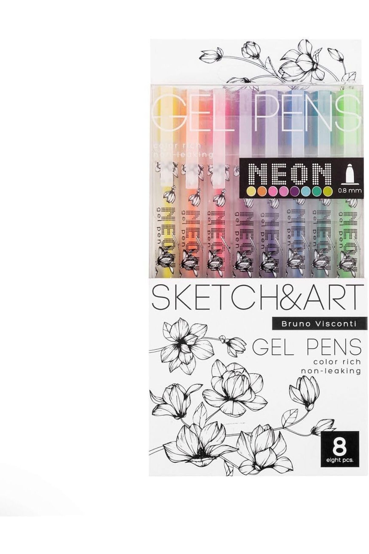 STOREMAX nffashopm UniWrite Neon 0.8mm 8 Renk Jel Kalem storestarx 1051353