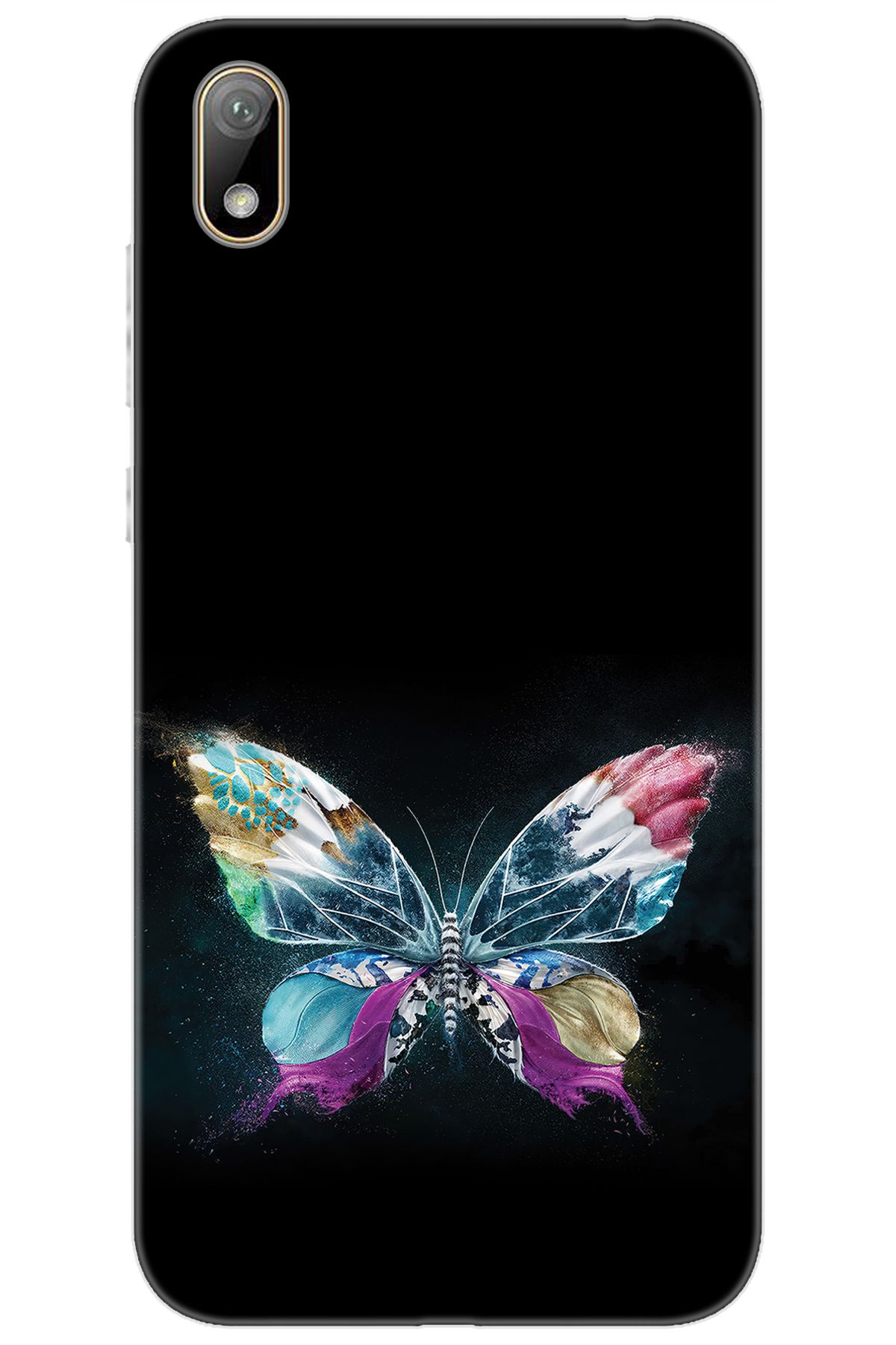 Ceppare Huawei Y5 2019 (AMN-LX2/LX9) Uyumlu Kılıf Desen Baskılı Silikon Kelebek Resim STK:548 CP-eGyGHHF