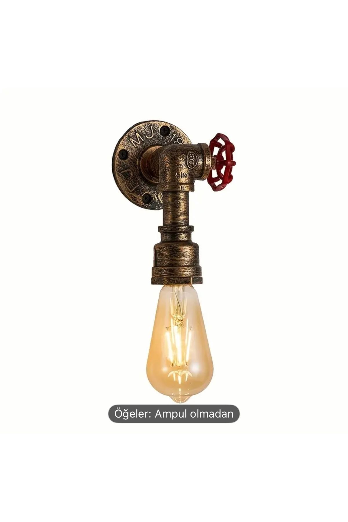blackmount Endüstriyel Boru Tipi Duvar Lambası Steampunk Tarzı Dekoratif Aydınlatma