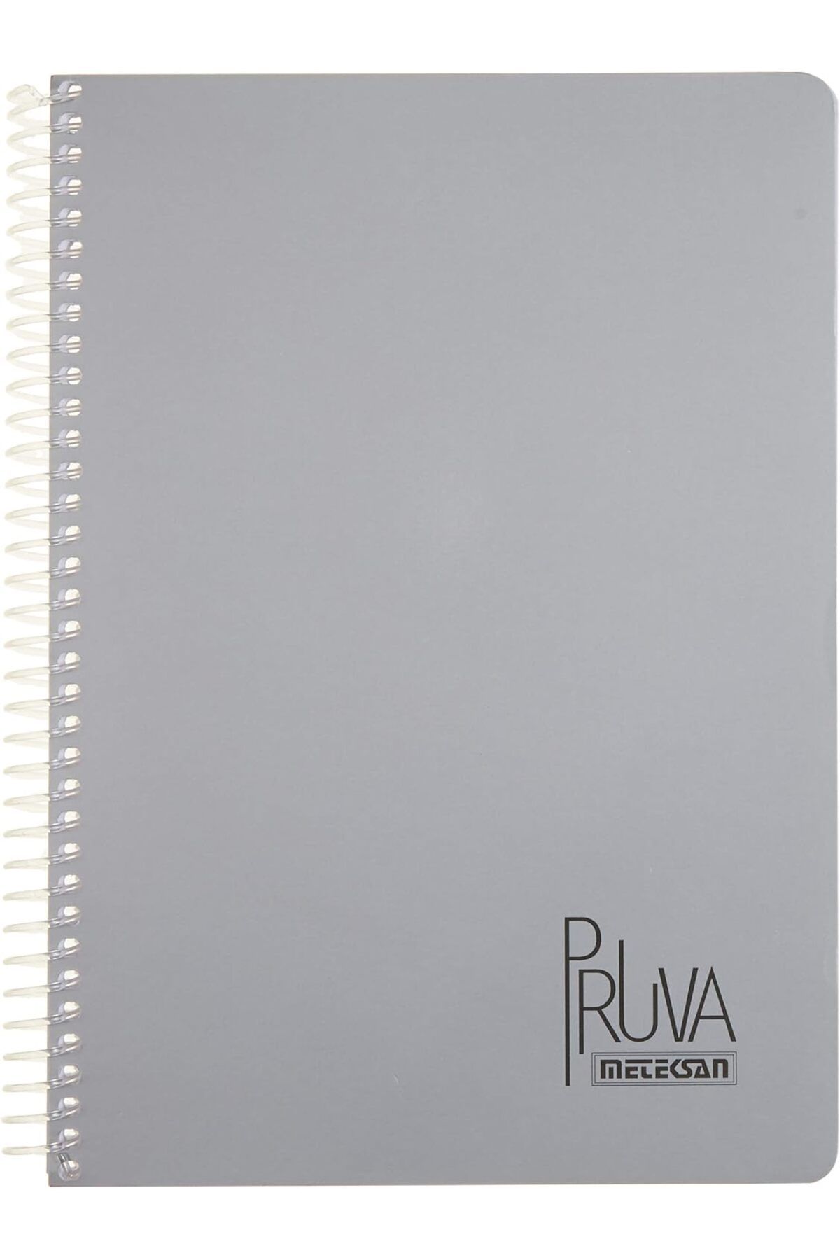 STOREMAX nffashopm Pruva A4 Pet Spiralli Karton Kapaklı Defter 144 Yaprak - Astarlı - Gri/mavi(çeşitli re