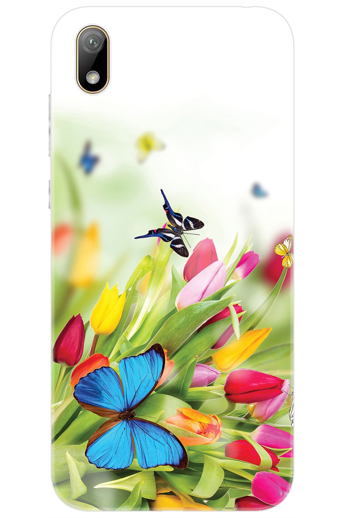 Ceppare Huawei Y5 2019 (AMN-LX2/LX9) Uyumlu Kılıf Desen Baskılı Silikon Kelebekler STK:542 CP-Izssay9