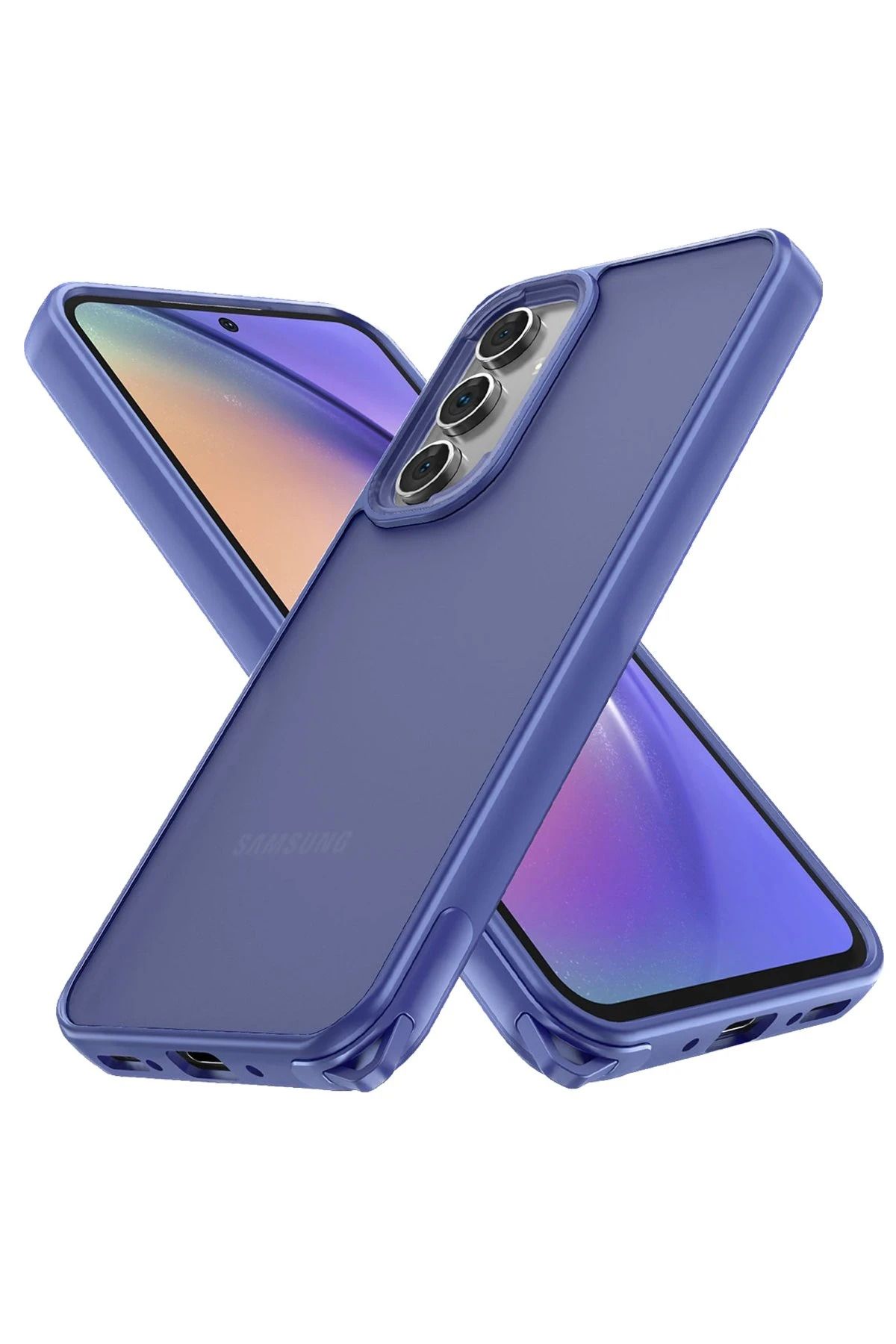 NewFace Samsung Galaxy A14 4G Kılıf Elegant Kapak - Açık Mavi JOJUA