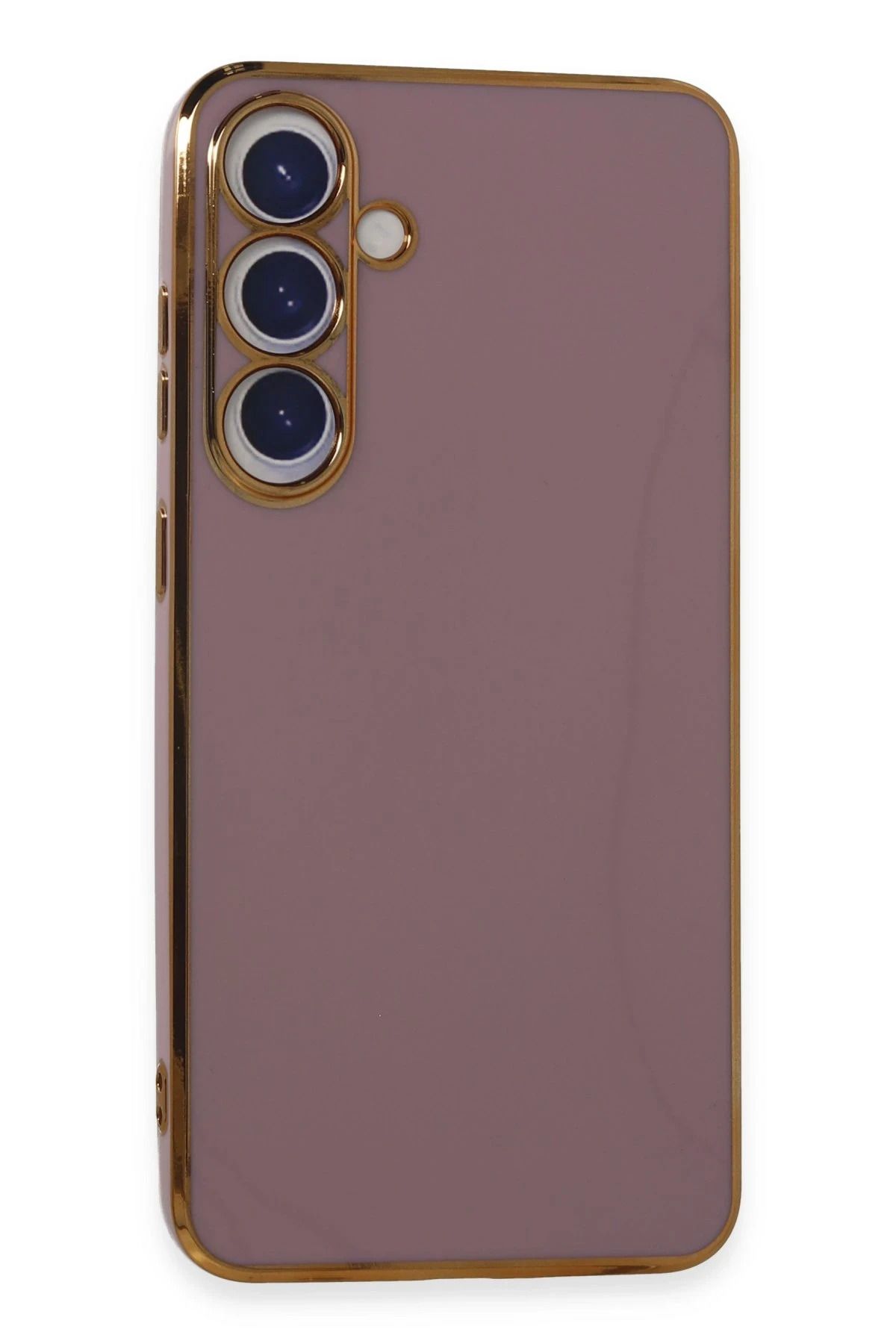 NewFace Samsung Galaxy S24 Plus Kılıf Volet Silikon - Mor FERRG