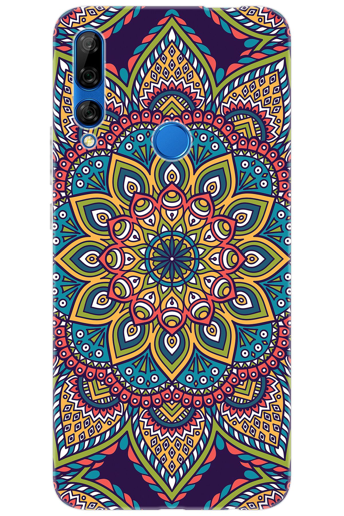 Ceppare Huawei Y9 Prime 2019 (STK-L21) Uyumlu Kılıf Desenli Silikon Mandala Vektör STK:502 CP-diIELzM
