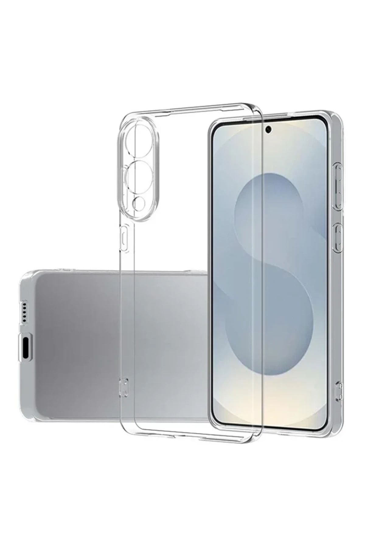 NewFace Samsung Galaxy S25 Edge Kılıf Lüx Şeffaf Silikon NRMSA