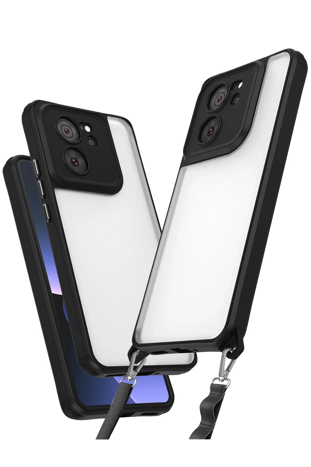 NewFace Xiaomi Mi 13T Pro Kılıf Penta Silikon Kılıf - Siyah FERRG