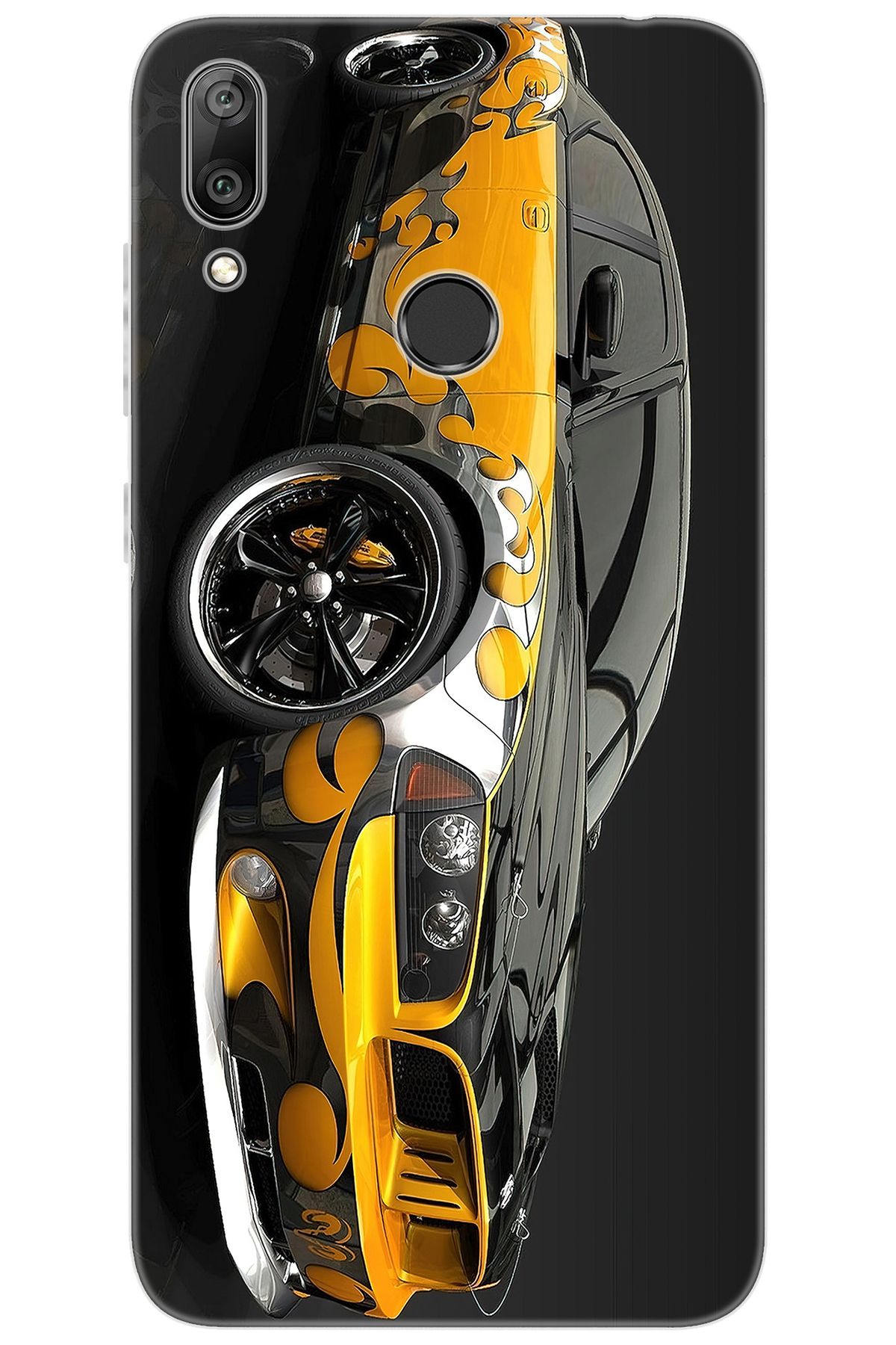 Ceppare Huawei Y7 Prime 2019 (DUB-LX3) Uyumlu Kılıf Desenli Silikon Carros Velozes STK:292 CP-5sq8mrK