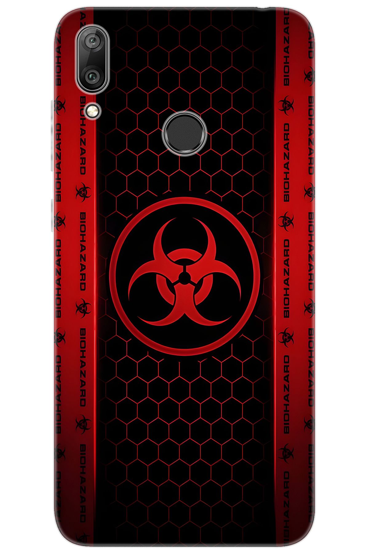 Ceppare Huawei Y7 Prime 2019 (DUB-LX3) Uyumlu Kılıf Desen Baskı Silikon Biohazard STK:754 CP-FIxEOB4