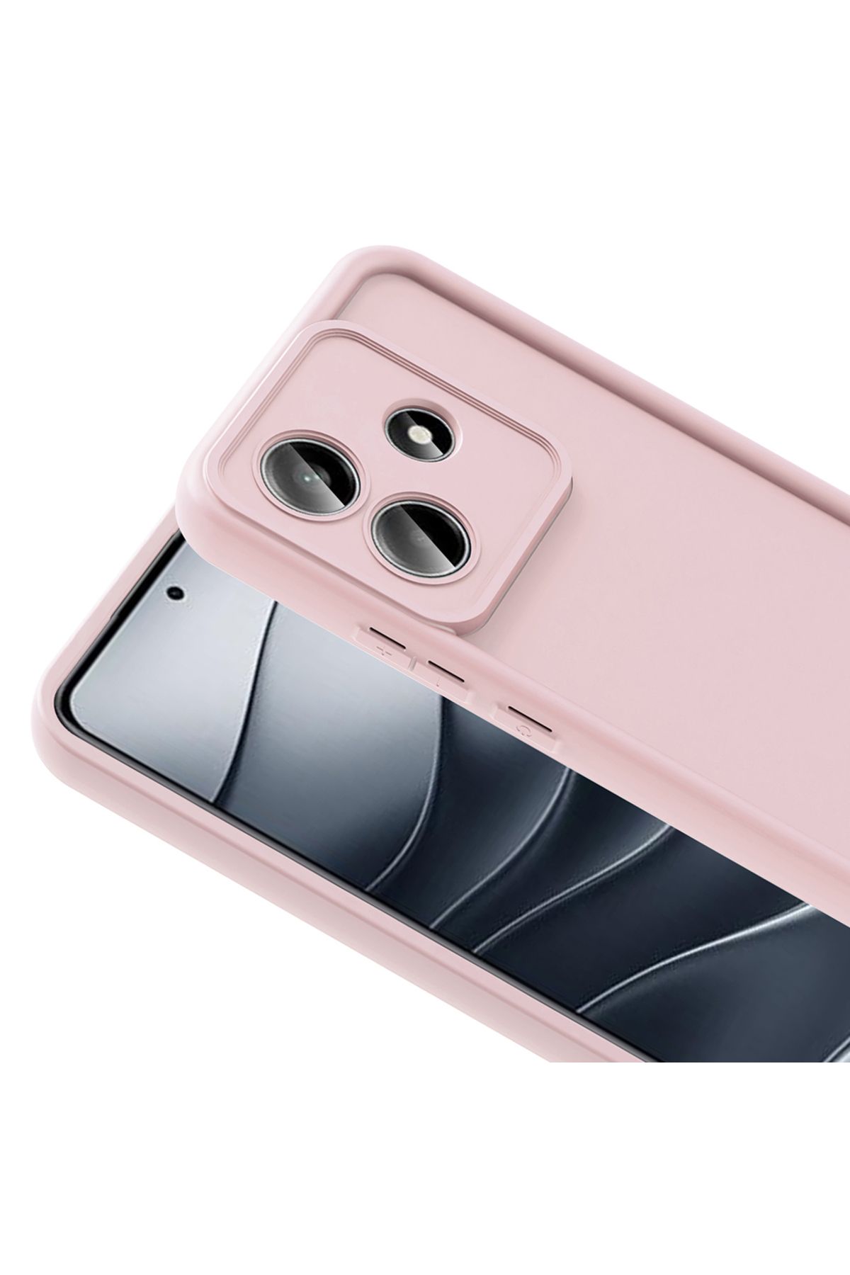 Zipax Xiaomi Redmi Note 14 5G Kılıf Silikon Kapak Zr-Ananas