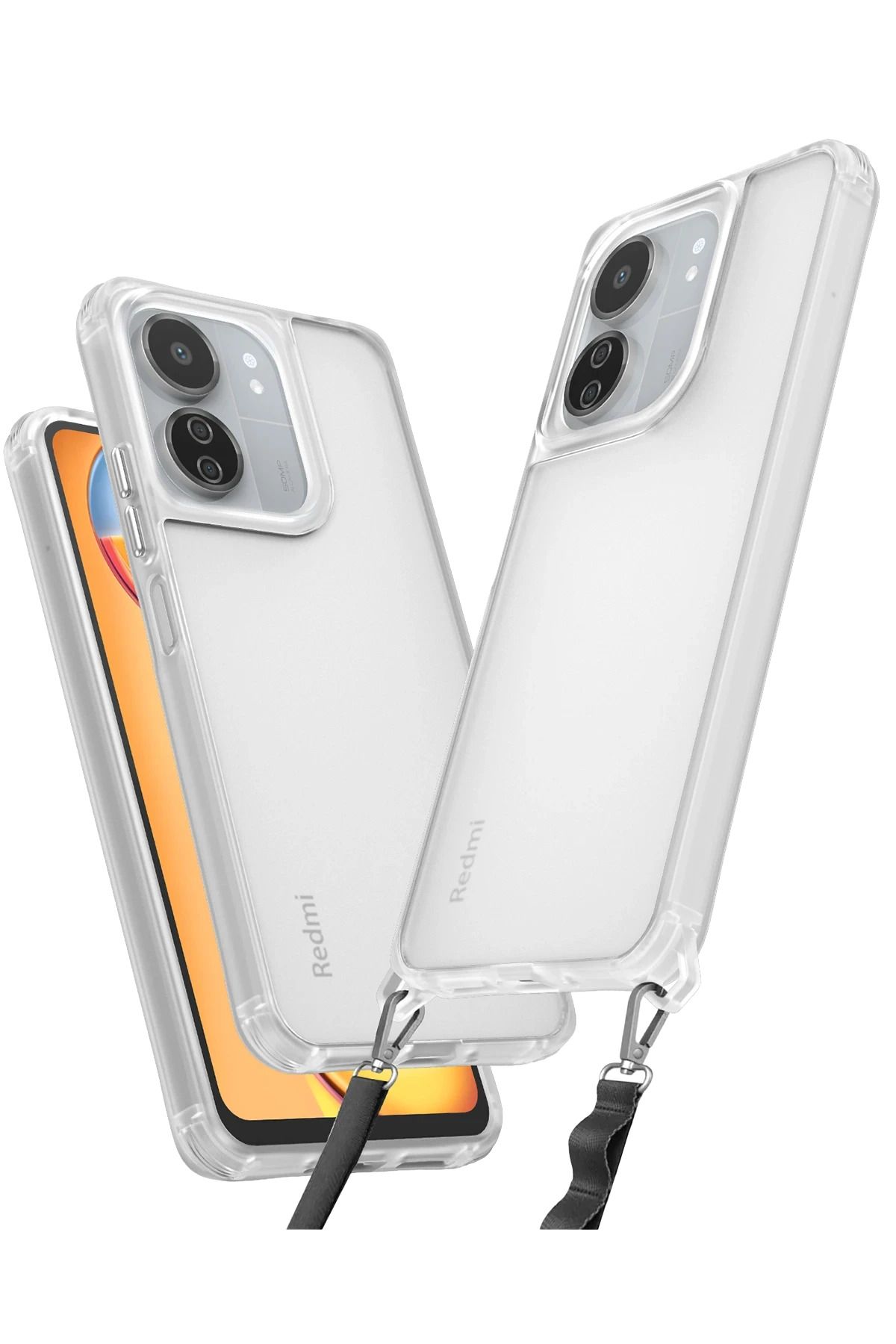 NewFace Xiaomi Redmi 13C Kılıf Penta Silikon Kılıf - Şeffaf FERRG