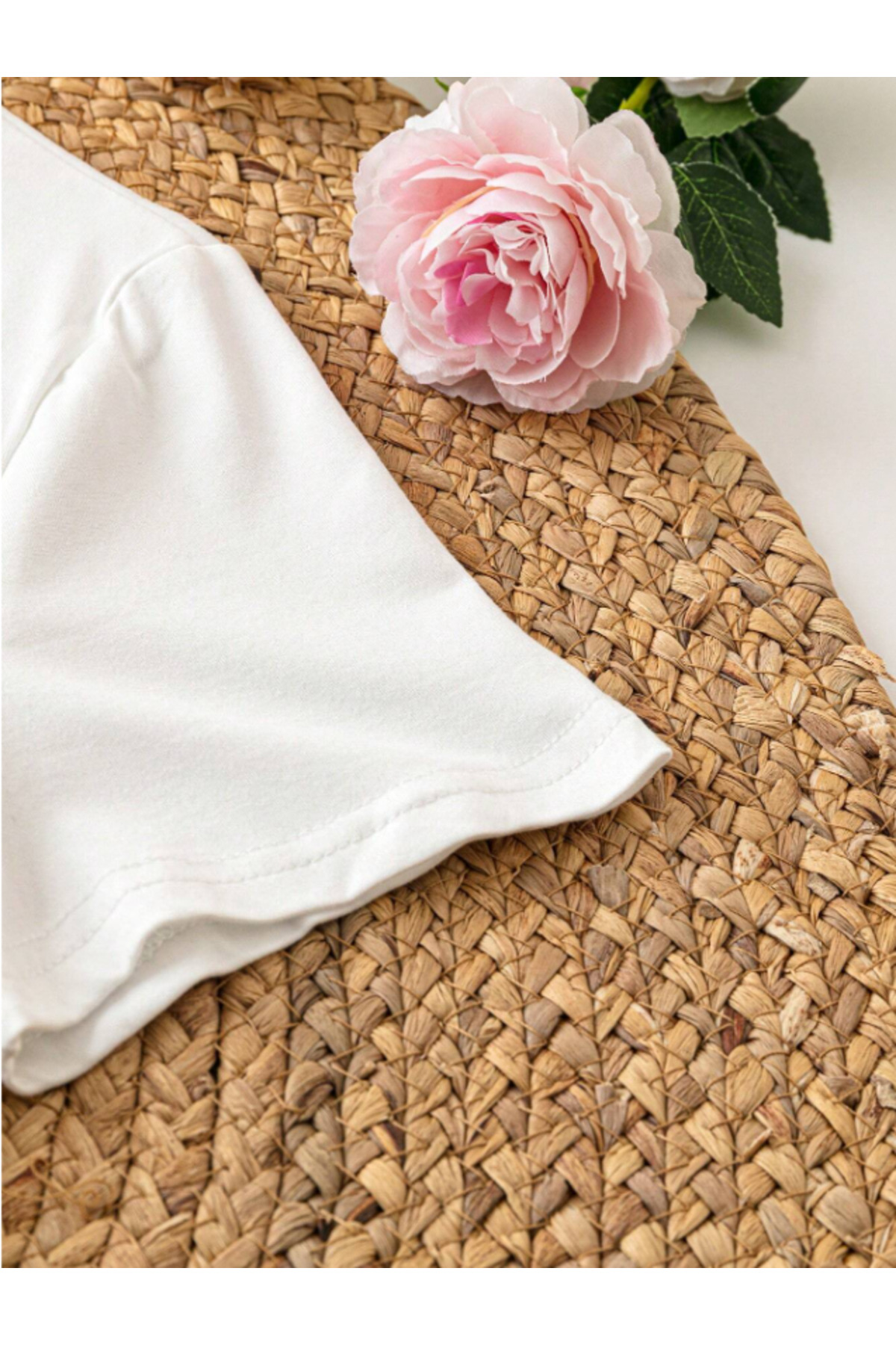 Framgan  Kadın Yazlık Çiçek Baskılı Kısa Kollu Tişört - Görsel 3