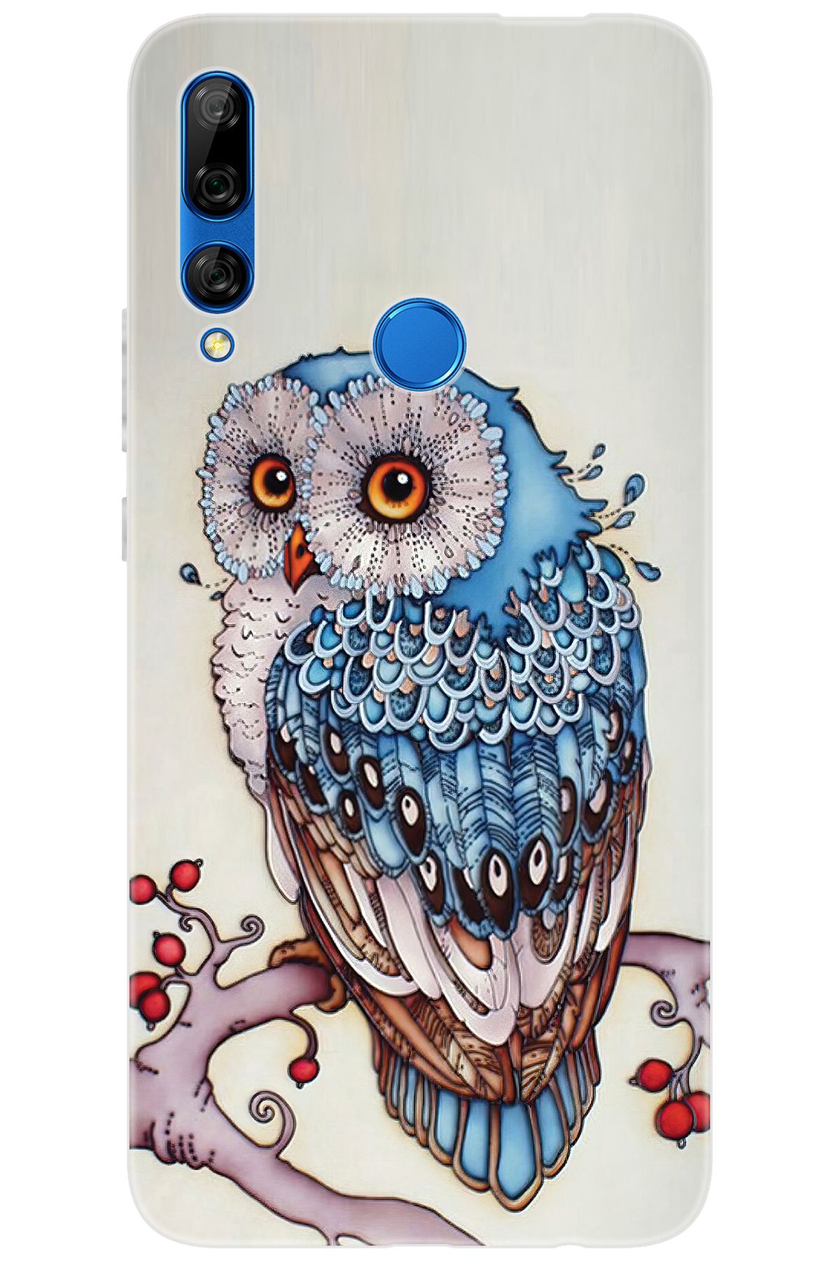 Ceppare Huawei Y9 Prime 2019 (STK-L21) Uyumlu Kılıf Desen Baskı Silikon Baykuş STK:563 CP-W1ZKWuj