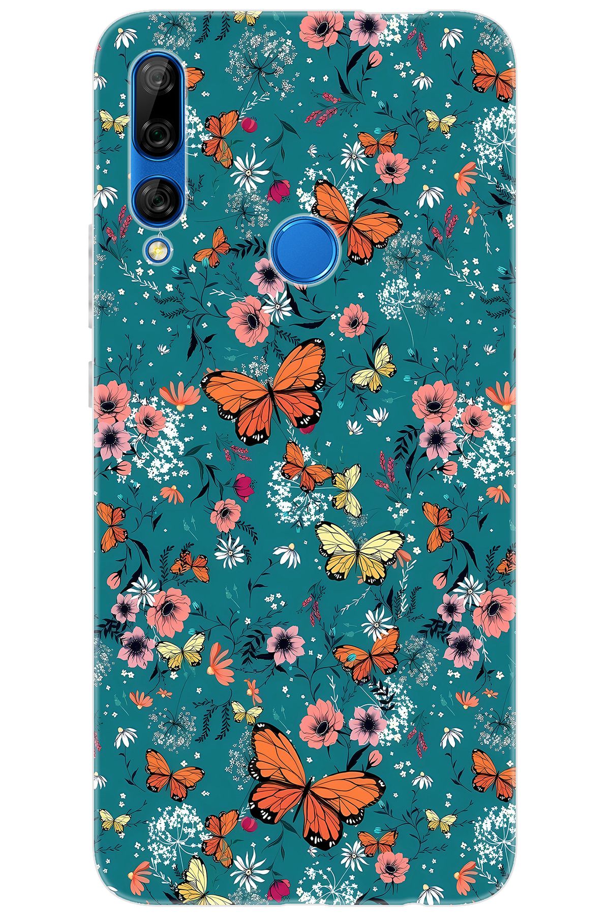 Ceppare Huawei Y9 Prime 2019 (STK-L21) Uyumlu Kılıf Desen Baskı Silikon Kelebek STK:680 CP-KB6wqnR