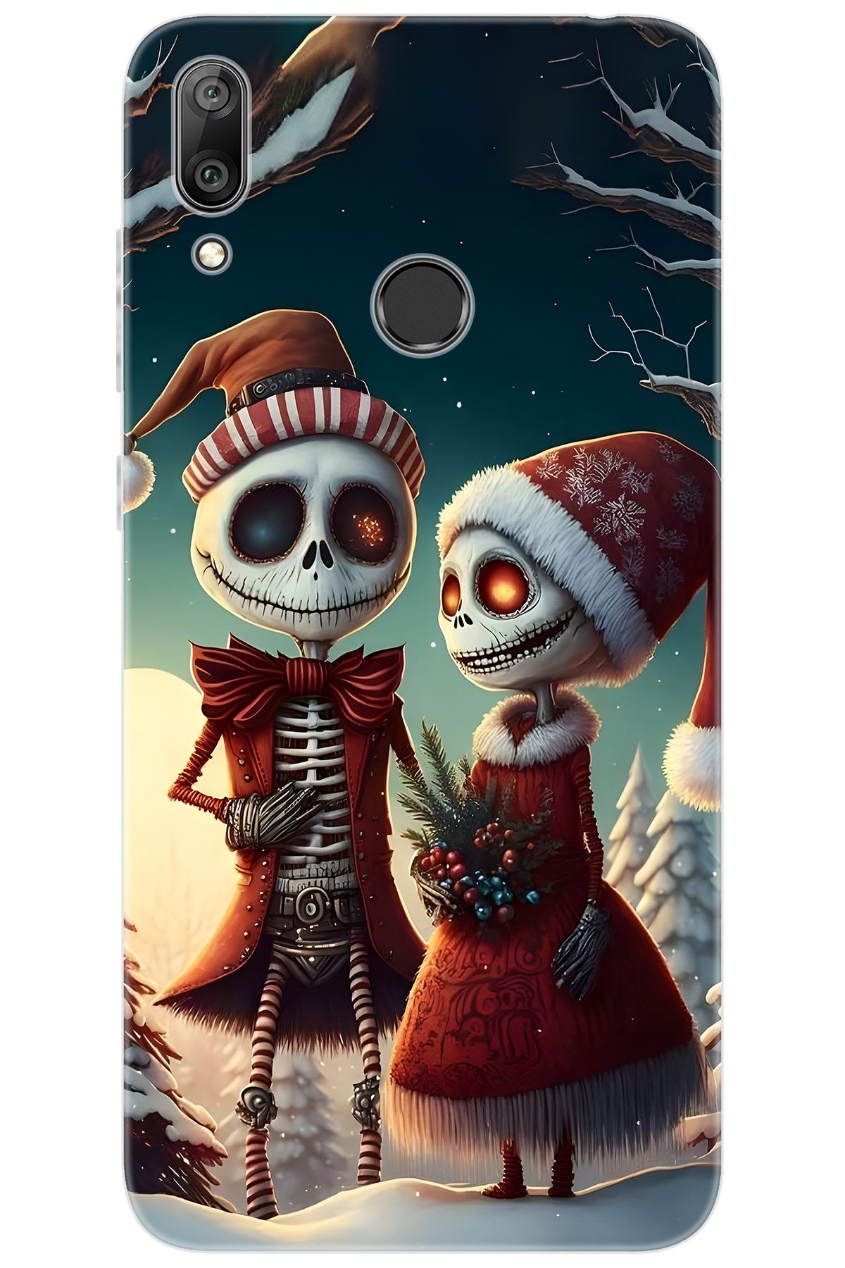 Ceppare Huawei Y7 Prime 2019 (DUB-LX3) Uyumlu Kılıf Desenli Silikon İskelet Serisi STK:714 CP-YuCjZDk