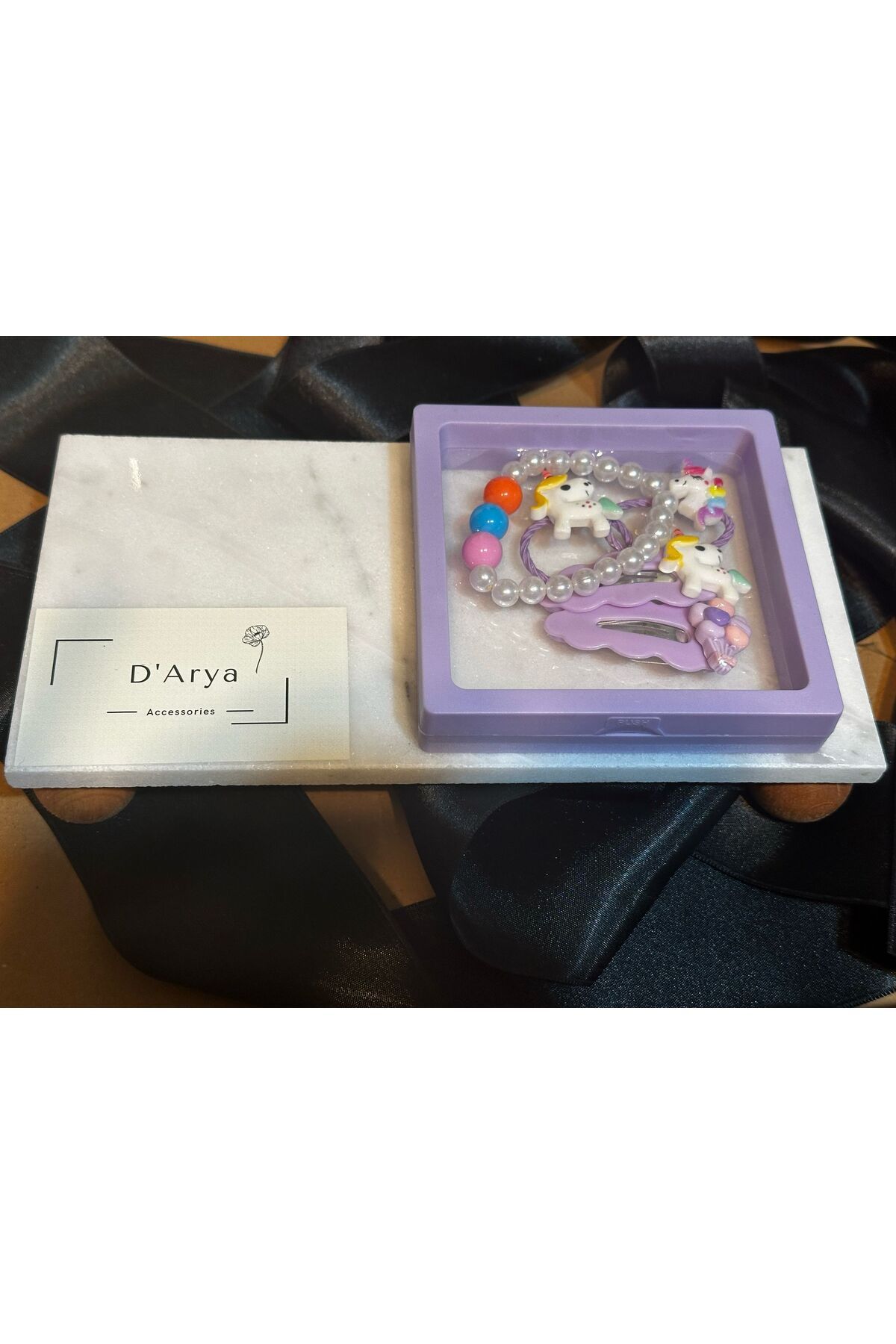 Darya DD206 Unicorn Balon Renkli Klips Ataç Pens Toka Bileklik Seti