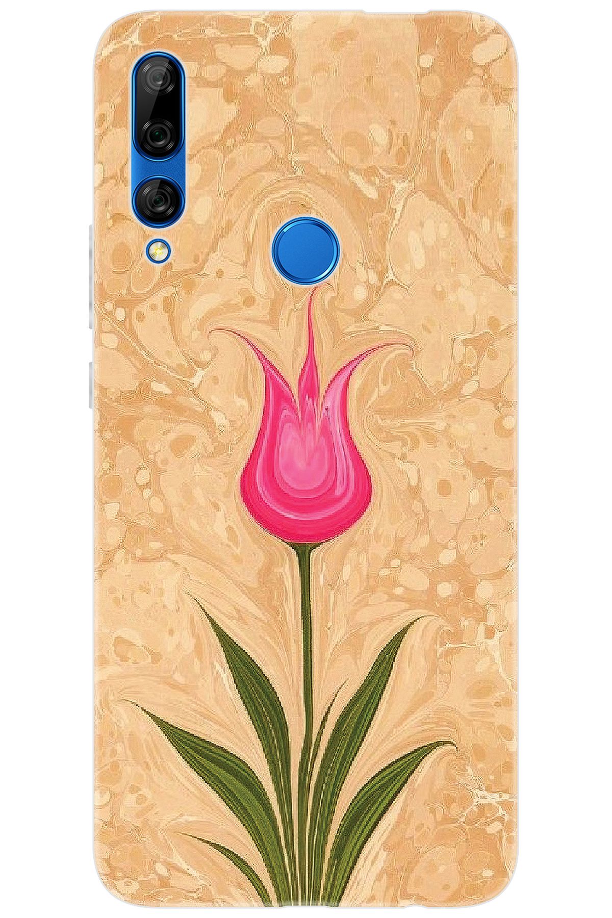 Ceppare Huawei Y9 Prime 2019 (STK-L21) Uyumlu Kılıf Desen Baskı Silikon Lale Tasarım STK:544 CP-1pS83Kg