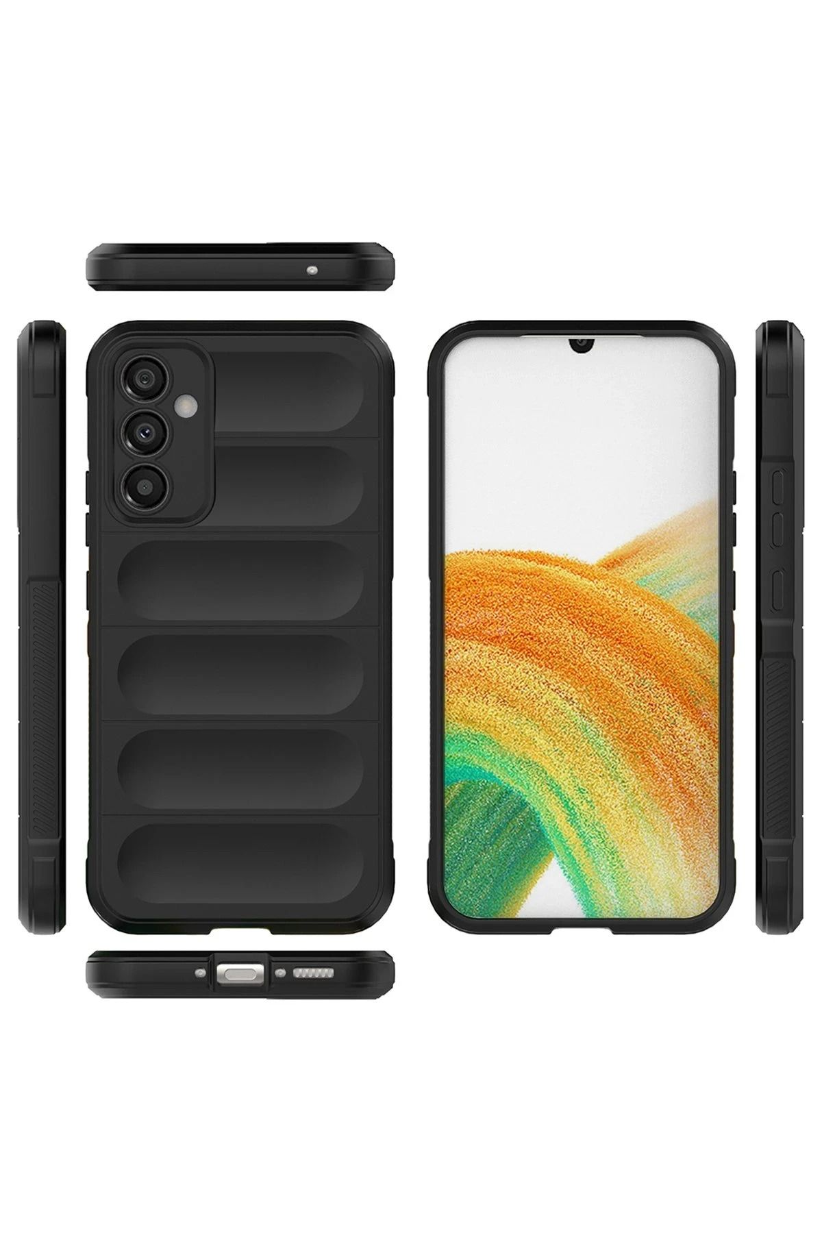 NewFace Samsung Galaxy M34 5G Kılıf Optimum Silikon - Siyah JOJUA