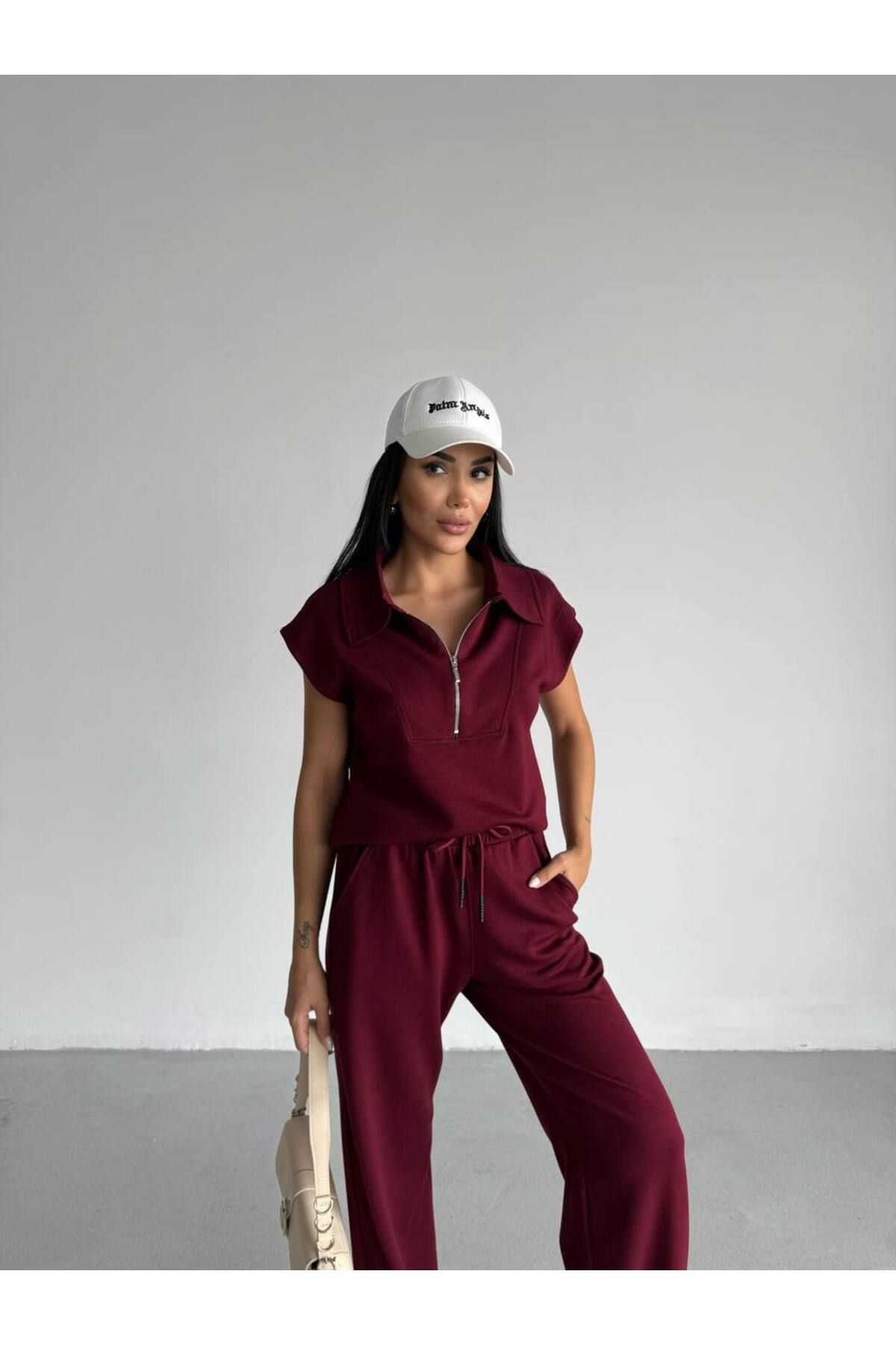 Castivo Fashion ZipFit Kadın Fermuarlı Kolsuz Takım