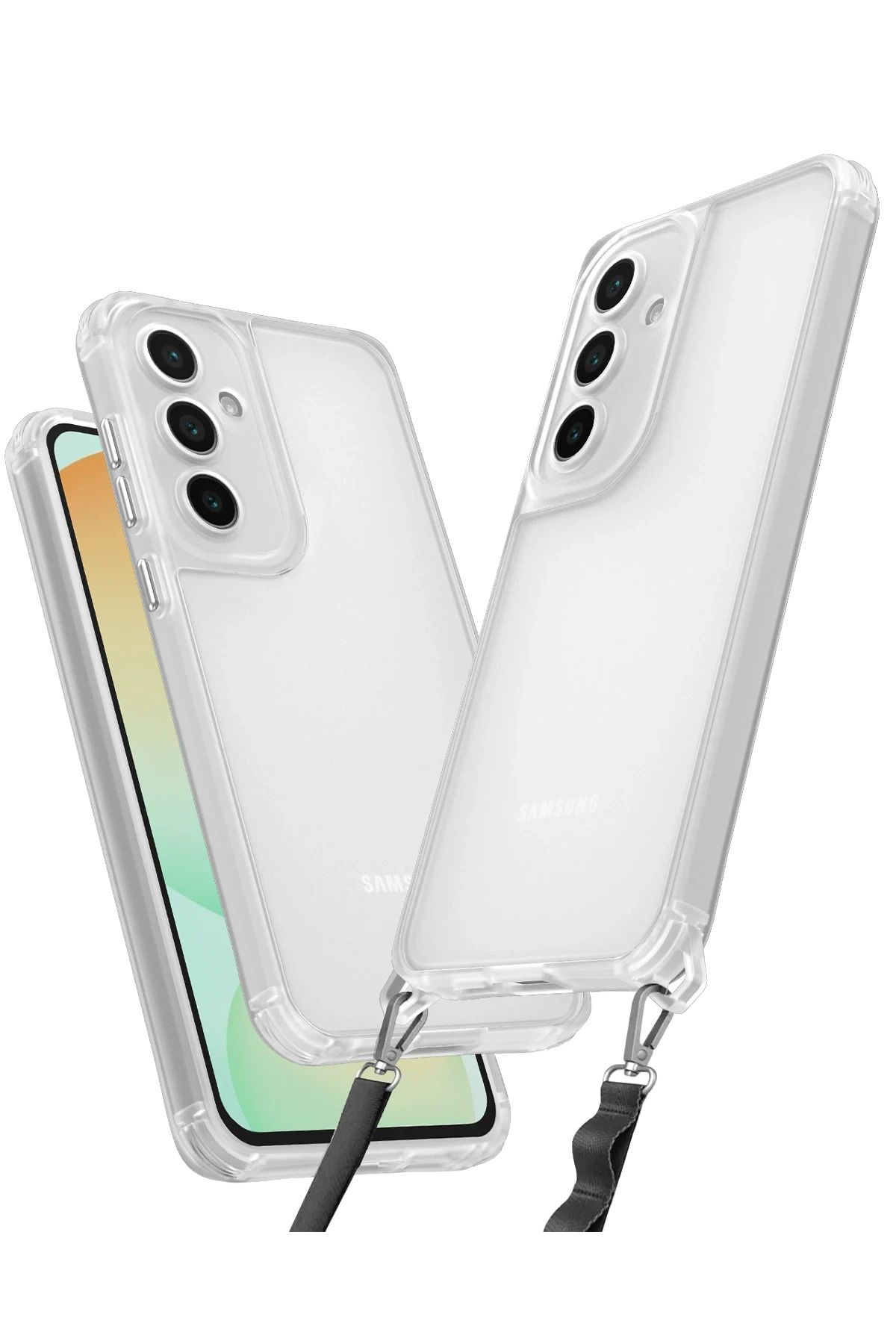NewFace Samsung Galaxy A56 Kılıf Penta Silikon Kılıf - Şeffaf FERRG