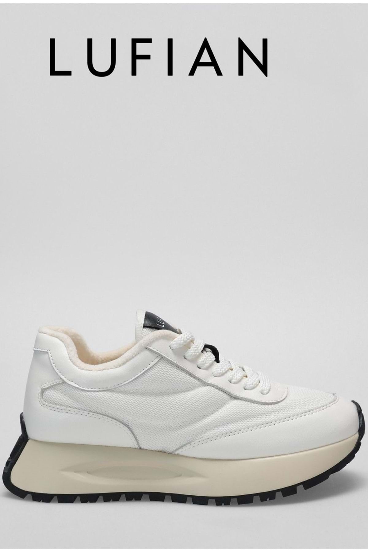 Lufian 122230016 Sia Sneaker Unisex Deri Spor Ayakkabı BEYAZ