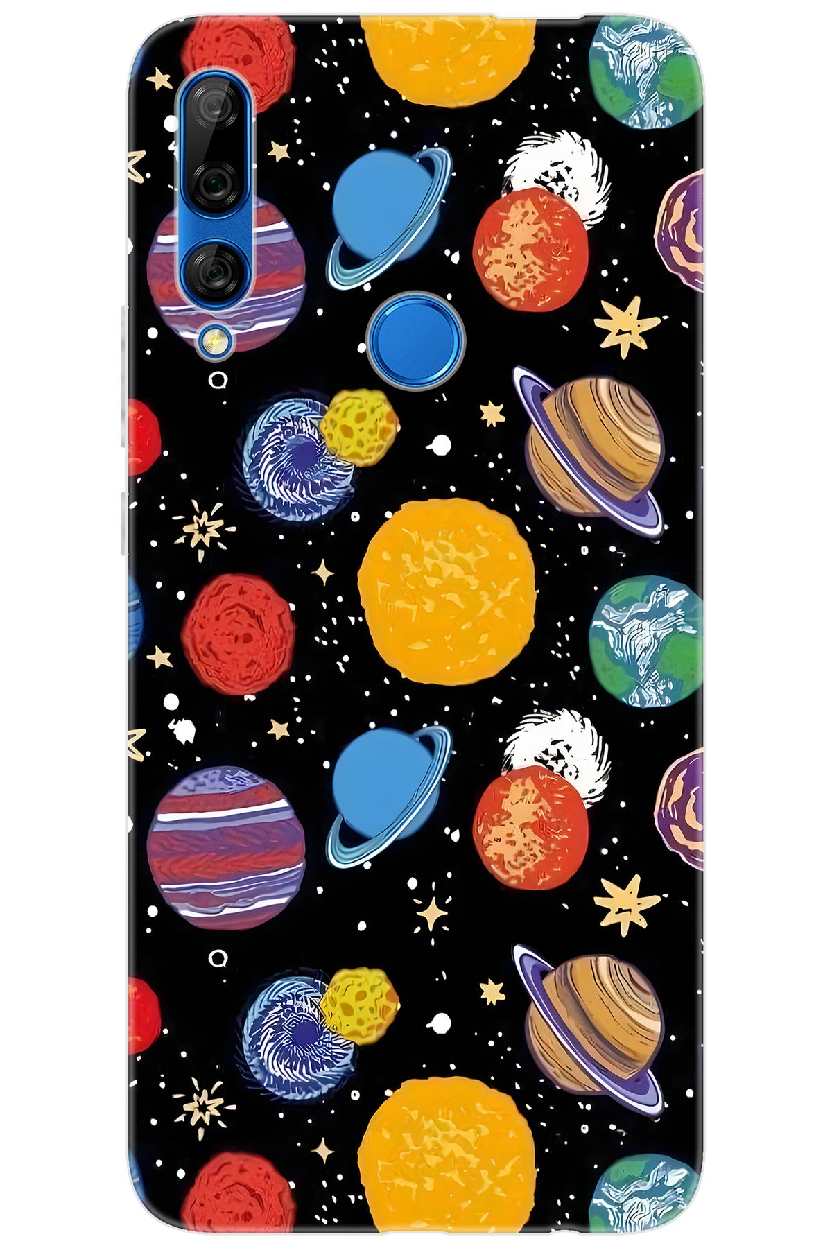 Ceppare Huawei Y9 Prime 2019 (STK-L21) Uyumlu Kılıf Desen Baskı Silikon Gezegenler STK:686 CP-BiUS8JL