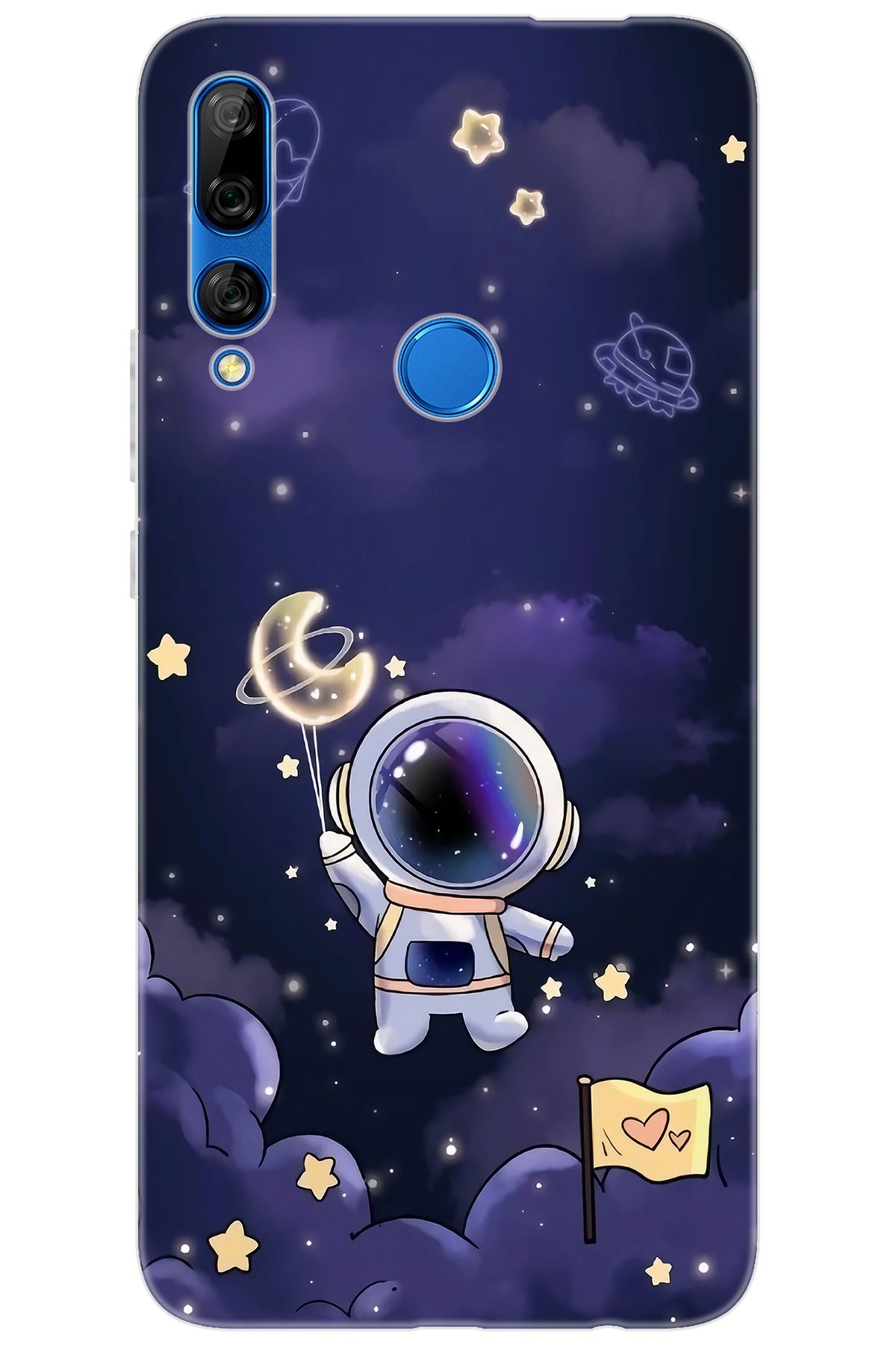 Ceppare Huawei Y9 Prime 2019 (STK-L21) Uyumlu Kılıf Desen Baskı Silikon Astronot STK:738 CP-jqWrTHg