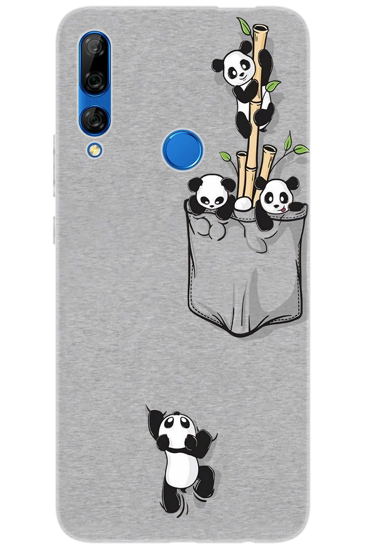Ceppare Huawei Y9 Prime 2019 (STK-L21) Uyumlu Kılıf Desen Baskı Silikon Pandalar STK:749 CP-uPossPG
