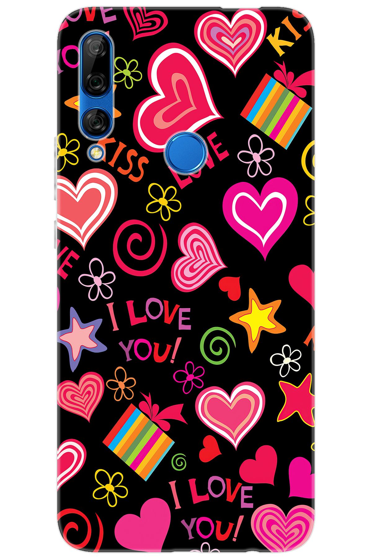 Ceppare Huawei Y9 Prime 2019 (STK-L21) Uyumlu Kılıf Desen Baskı Silikon Kıss Love STK:265 CP-7WxnFFl