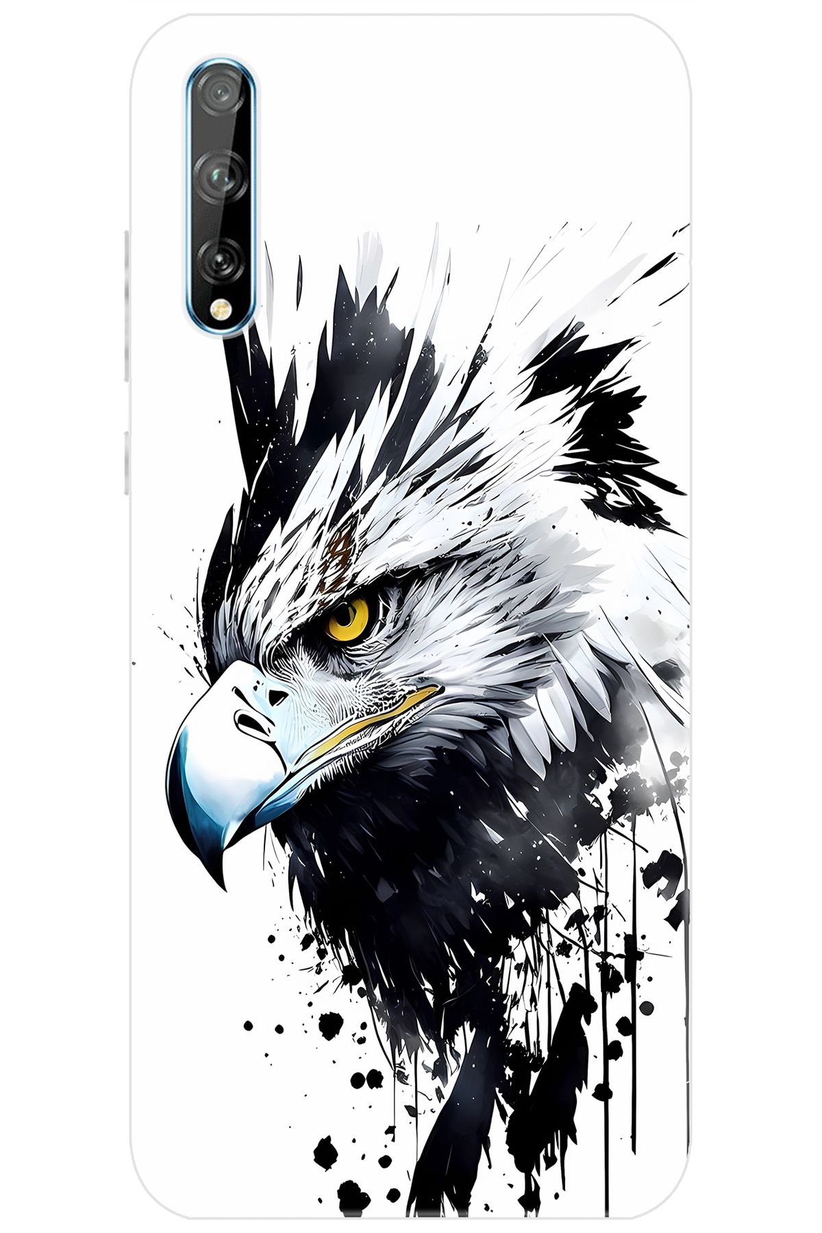 Ceppare Huawei Y8P (AQM-LX1) Uyumlu Kılıf Desen Baskılı Silikon Kartal Serisi STK:1008 CP-jXIhbAT
