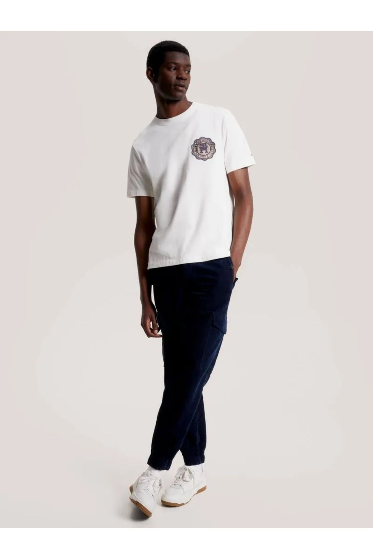 Hilfiger Denim _TommyHilfiger Organik Pamuk Erkek T-Shirt Regular Fit