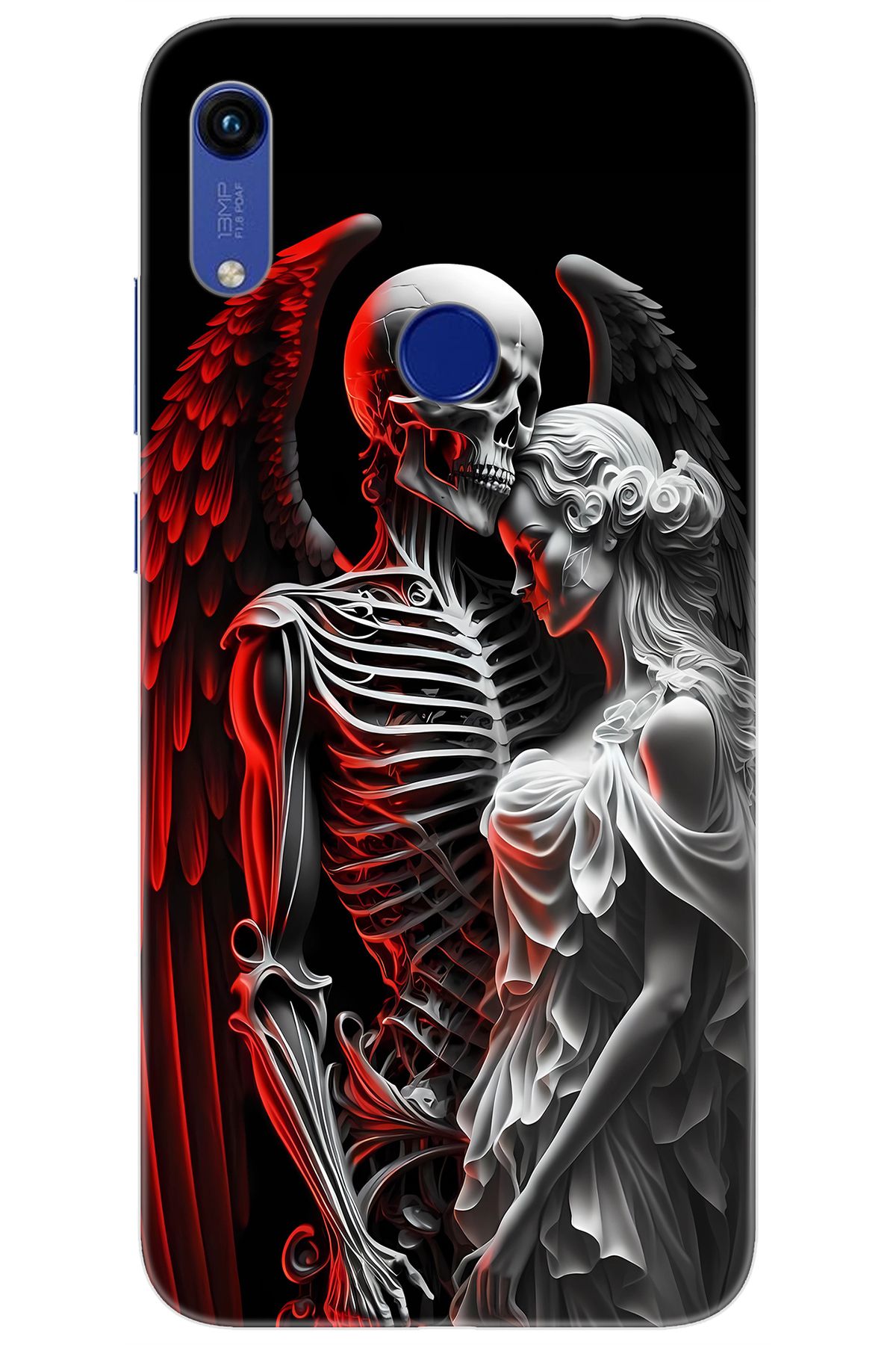 Ceppare Huawei Y6 PRO 2019 (MRD-LX2) Uyumlu Kılıf Desenli Silikon İskelet ve Melek Aşkı STK:644 CP-62ZjCTp